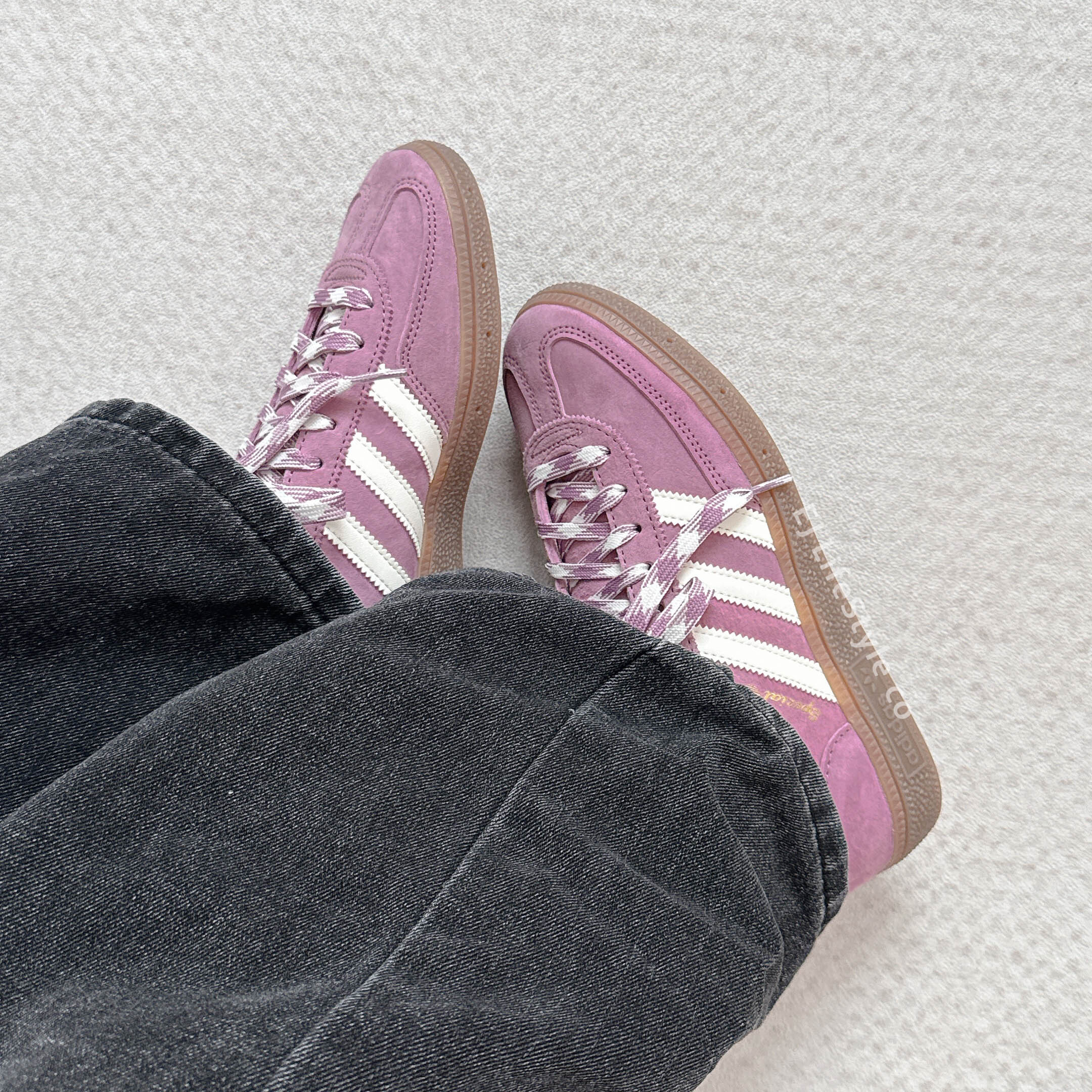 ADIDAS HANDBALL SPEZIAL 調色盤系列 霧霾粉 奶油白 米白 焦糖底 編織鞋帶 男女鞋 KJ6304 / 調貨