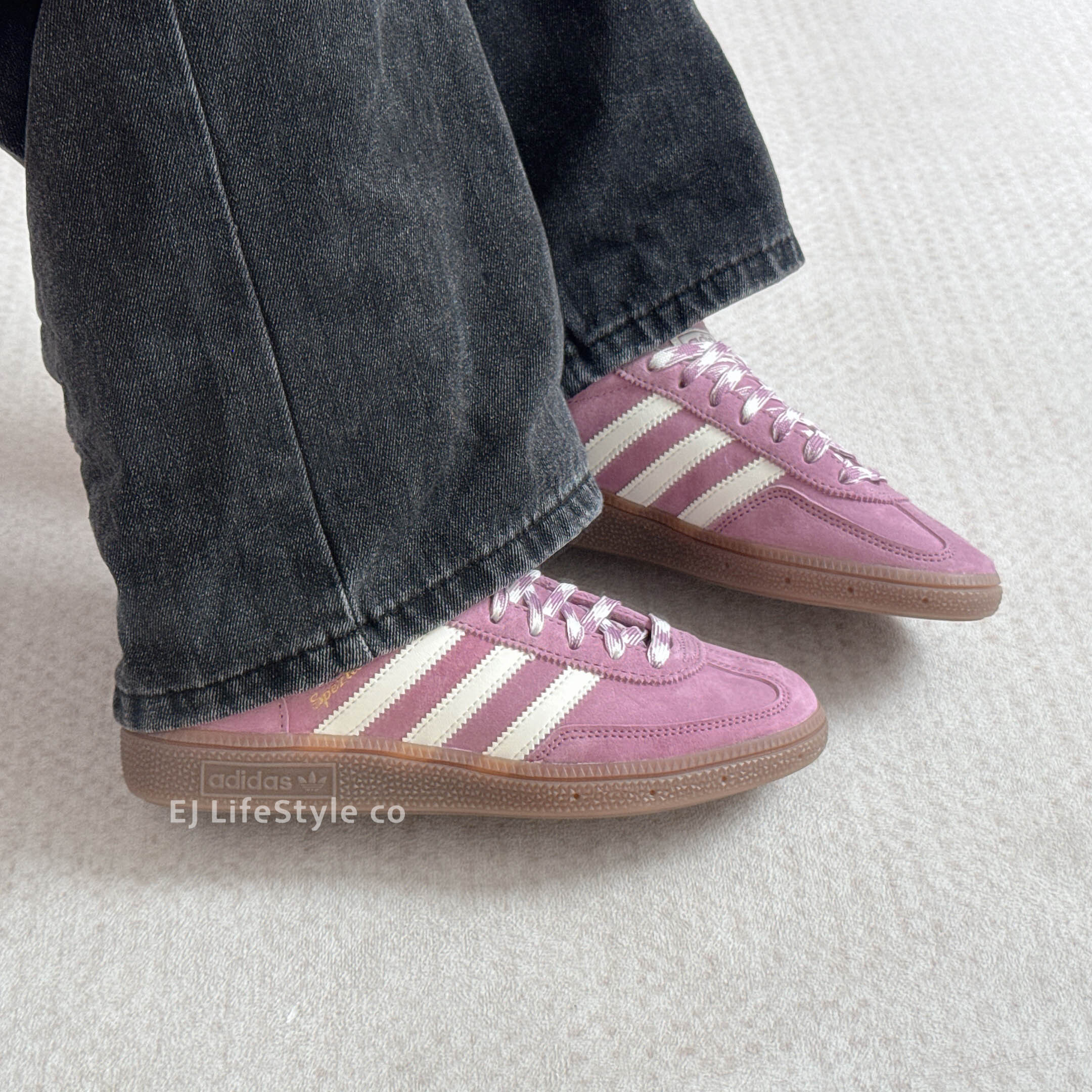 ADIDAS HANDBALL SPEZIAL 調色盤系列 霧霾粉 奶油白 米白 焦糖底 編織鞋帶 男女鞋 KJ6304 / 調貨