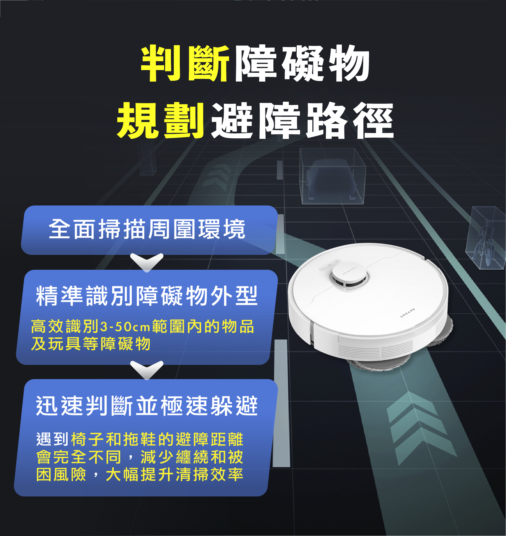 L20s Pro 3D避障雙螺旋掃拖機器人3D避障雙螺旋掃拖業界超強吸力10300PA