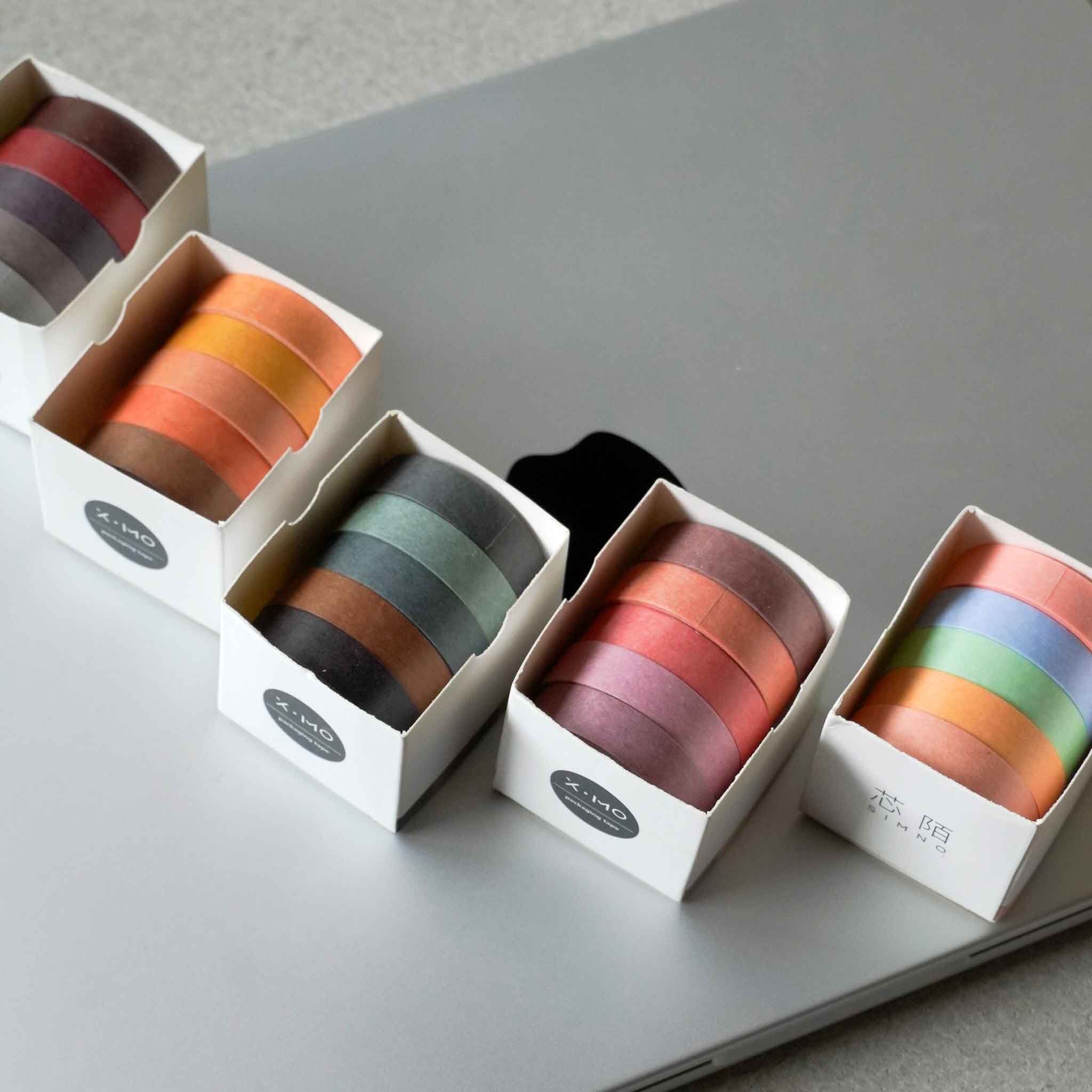 素面和紙膠帶 5卷裝5入組