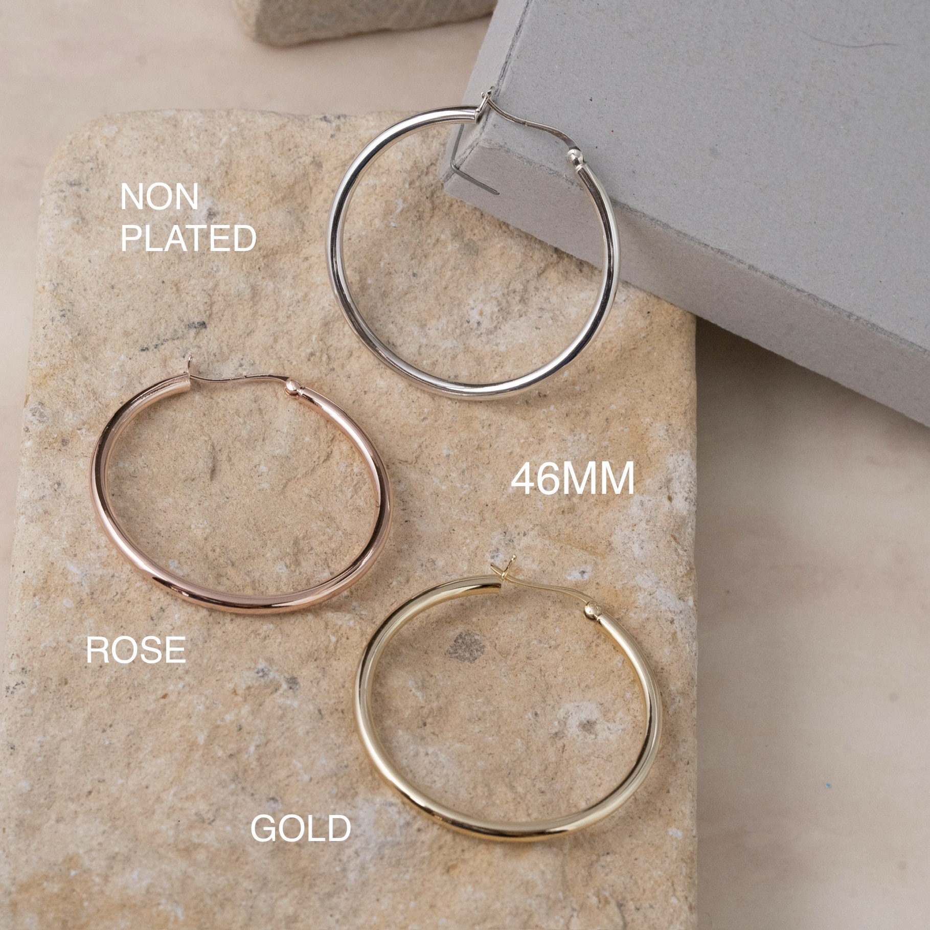 Sve38 (46MM 光面圈耳環）