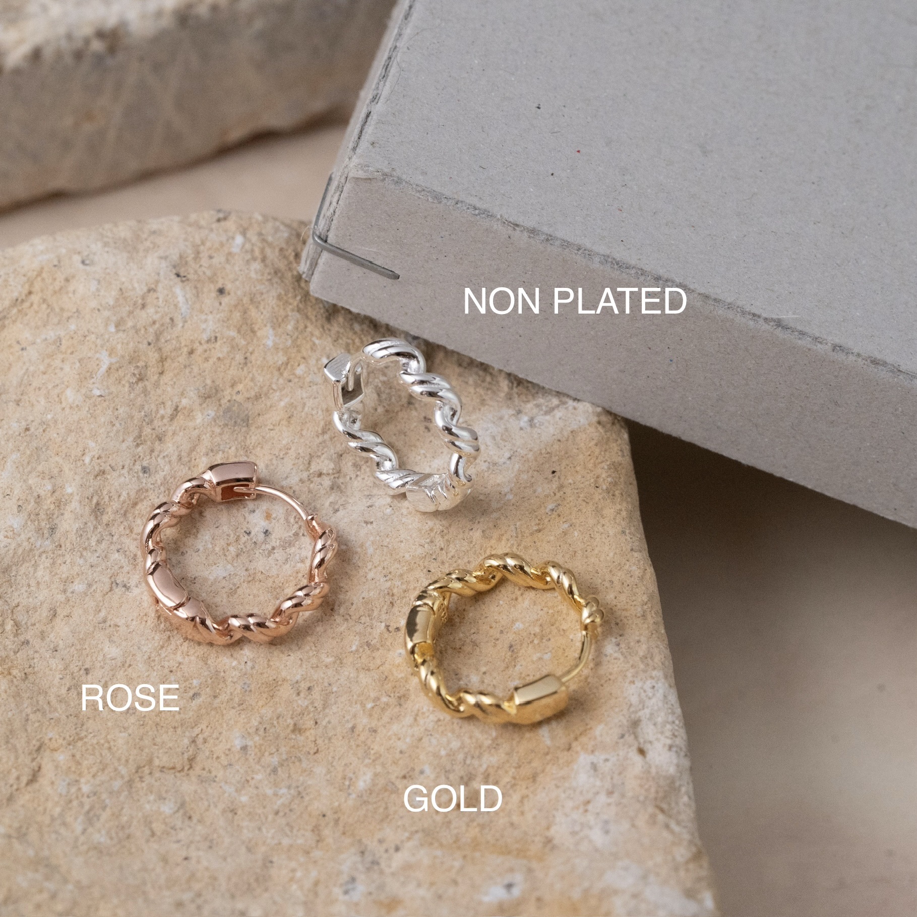 Sve36 (18mm扭紋圈耳環）