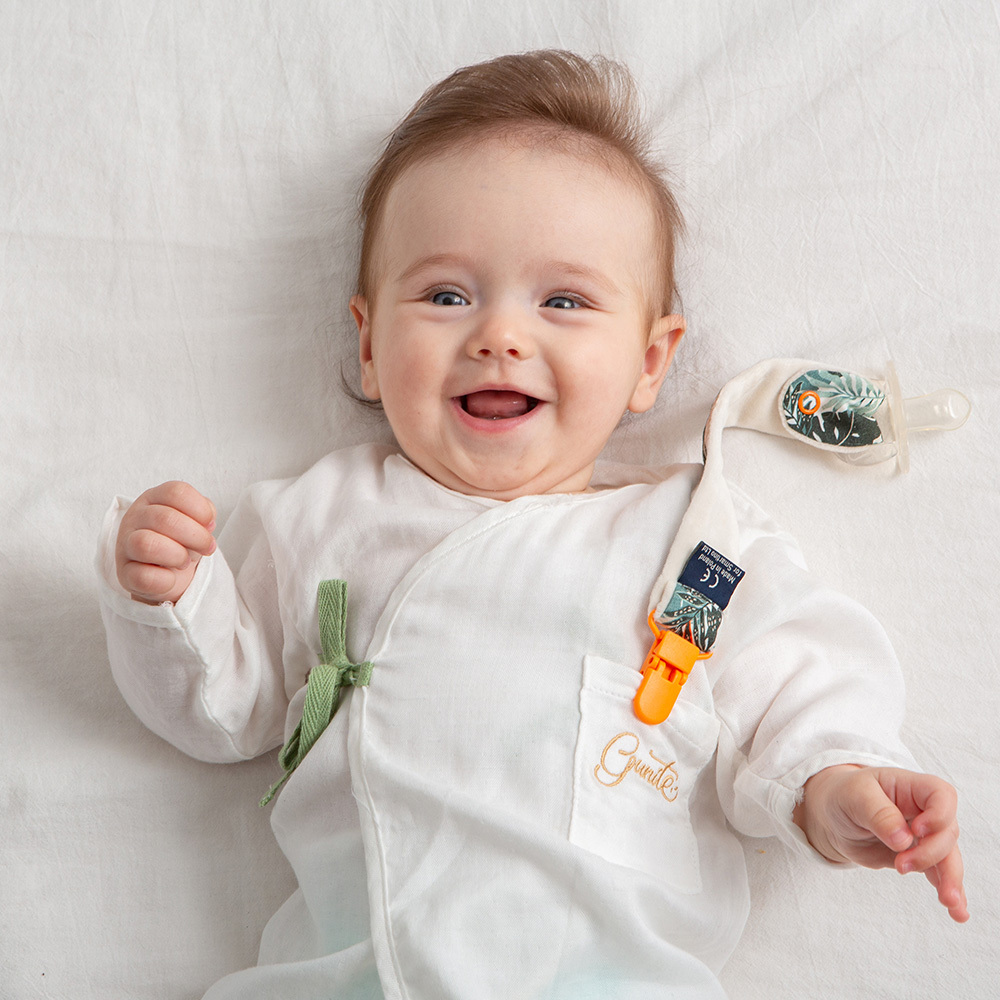 gunite極致棉柔美系列-成長型新生兒紗布衣｜S-M號(3M~3Y ) ｜多款可選