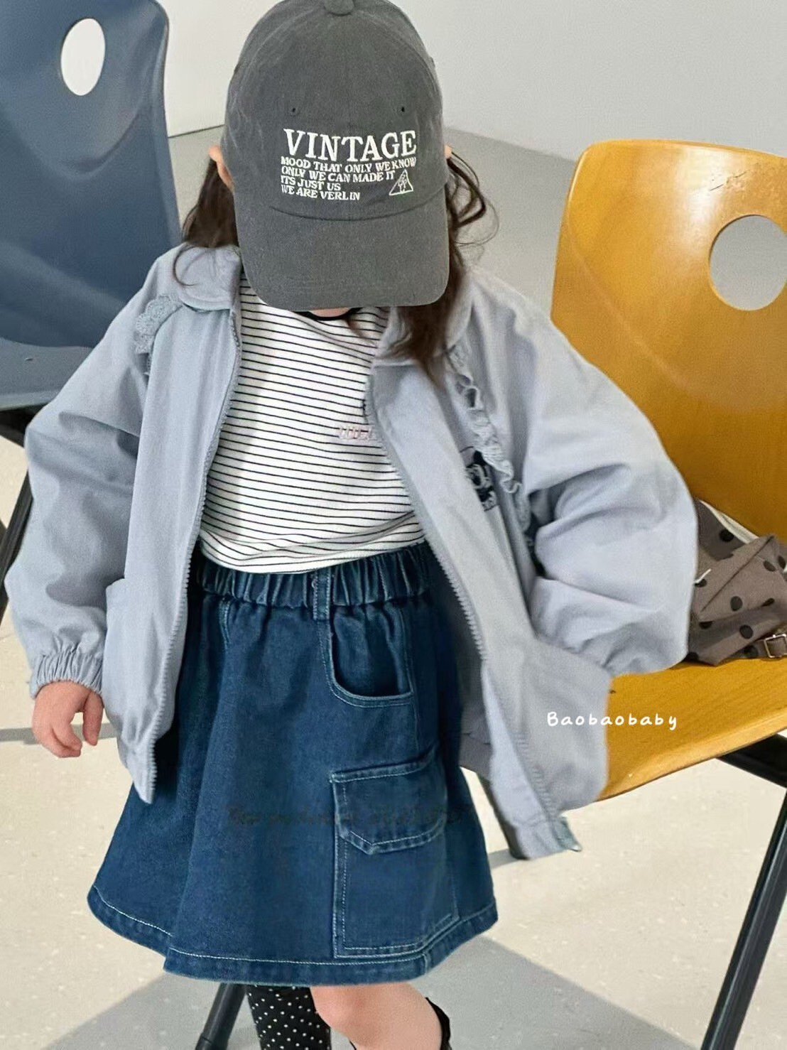 寶貝款｜口袋牛仔裙