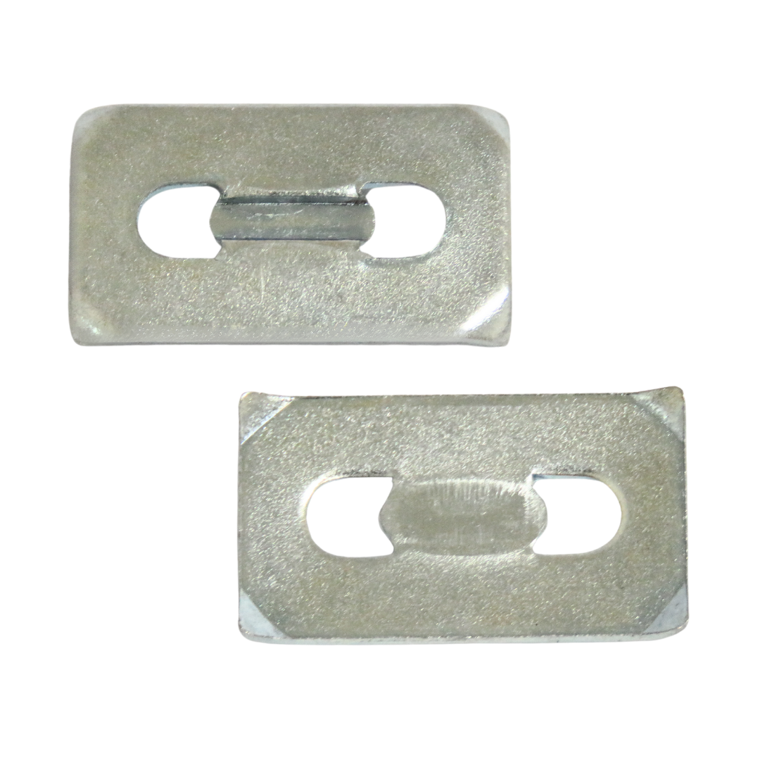 【五金小姐】台灣製 打釘式四角鐵片 [ 5個 ]