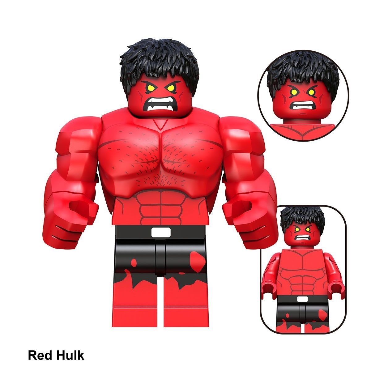 Red Hulk Custom Minifigures Fit Lego TV6216 TV1133