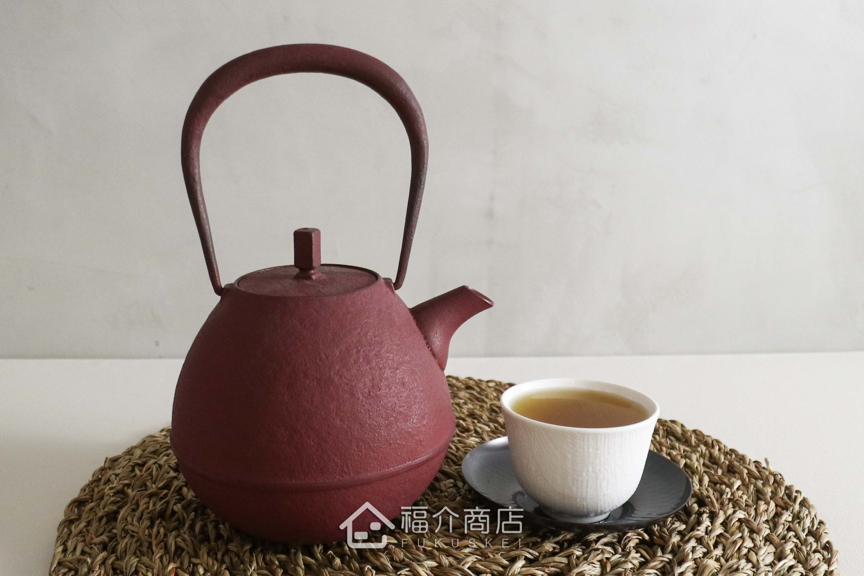 福介商店｜ 【空間鑄造】Egg 鐵壺0.9L-朱