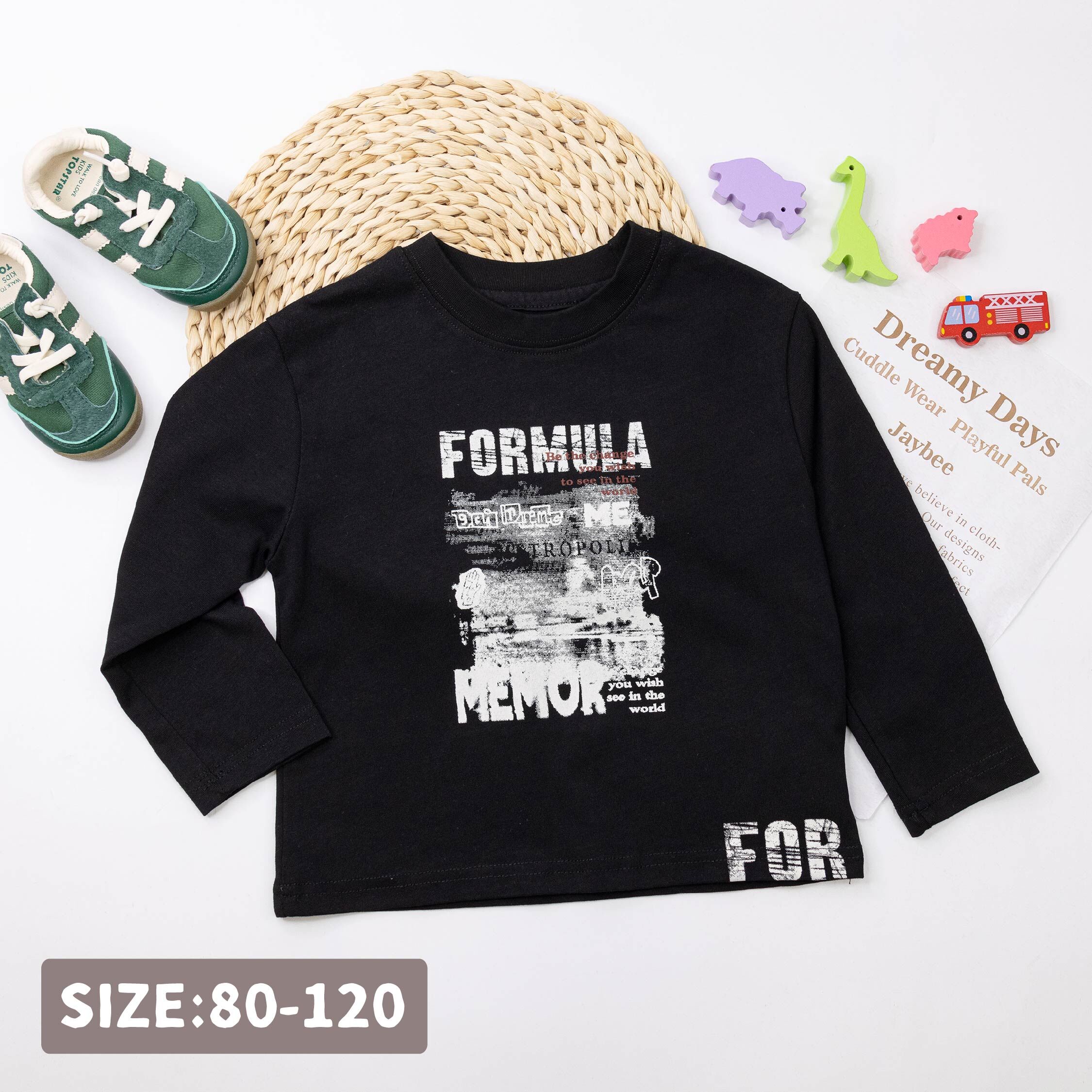 【H55463】潮流噴墨斑駁字母上衣