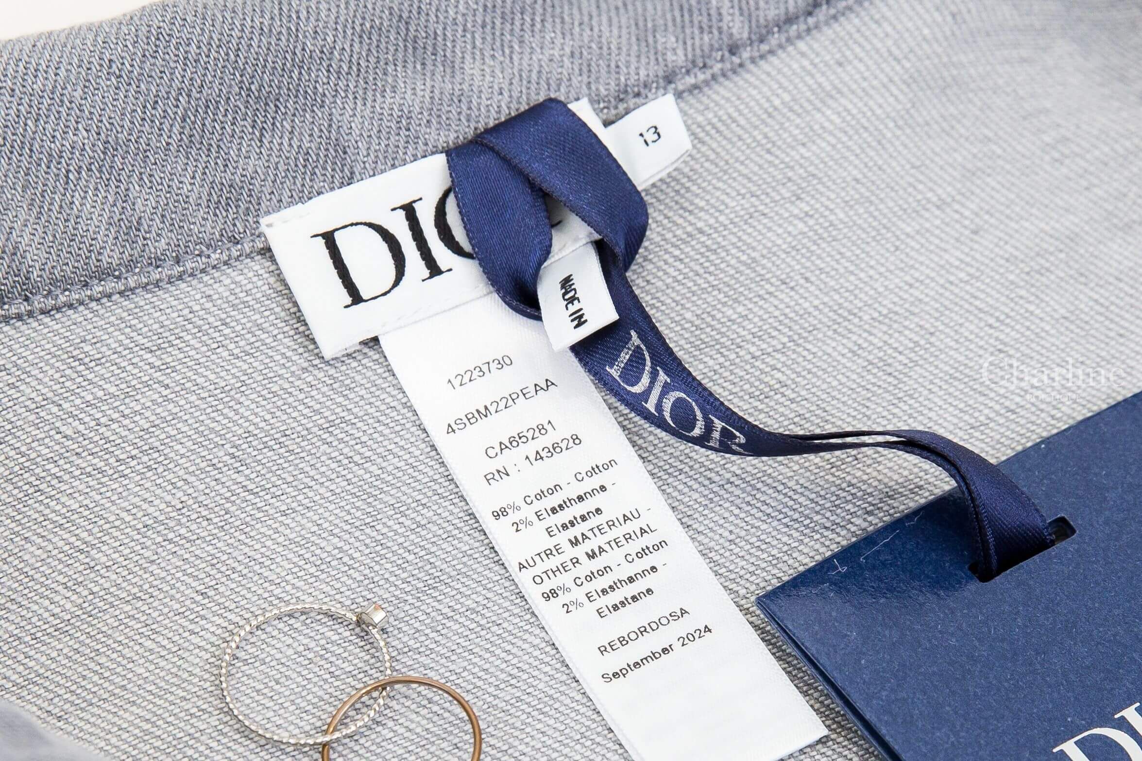 Dior Kids' Jacket 灰色拼接復古水洗老花牛仔棉質童裝長袖外套-Charline Boutique 精品代購