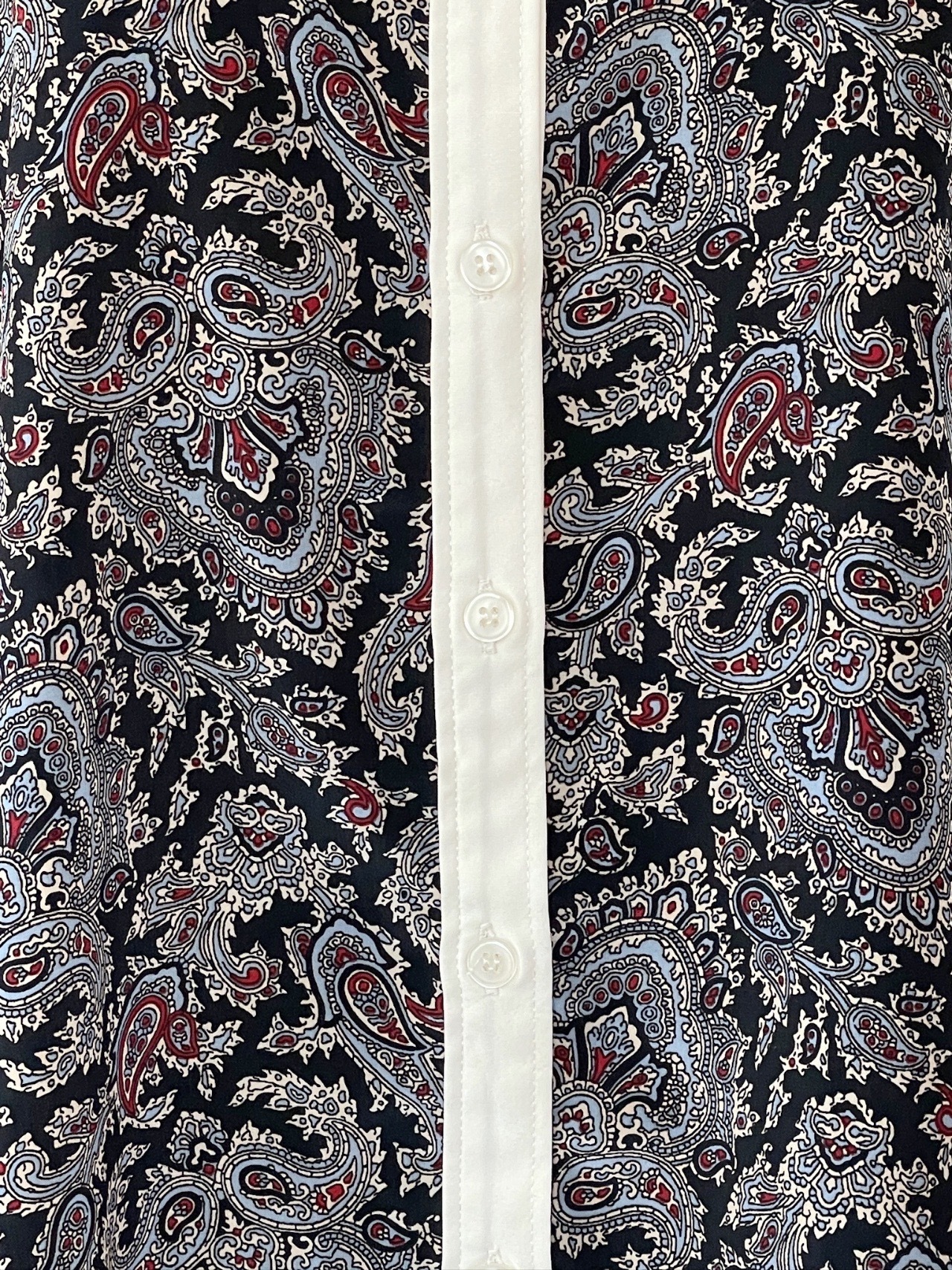 黑色敦煌腰果花古著上衣