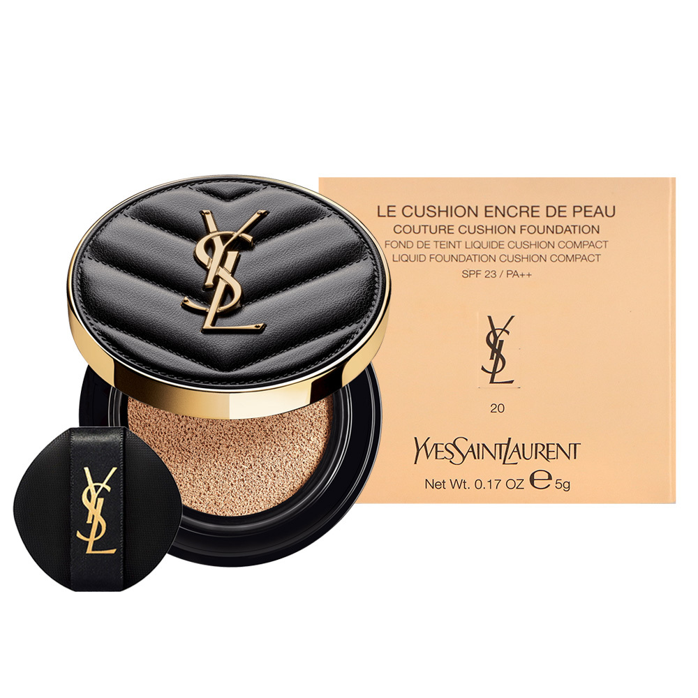 YSL 聖羅蘭 超模光感精華水氣墊  #B10 / 恆久完美霧光氣墊粉餅  #20 旅行小樣 5g - 任選