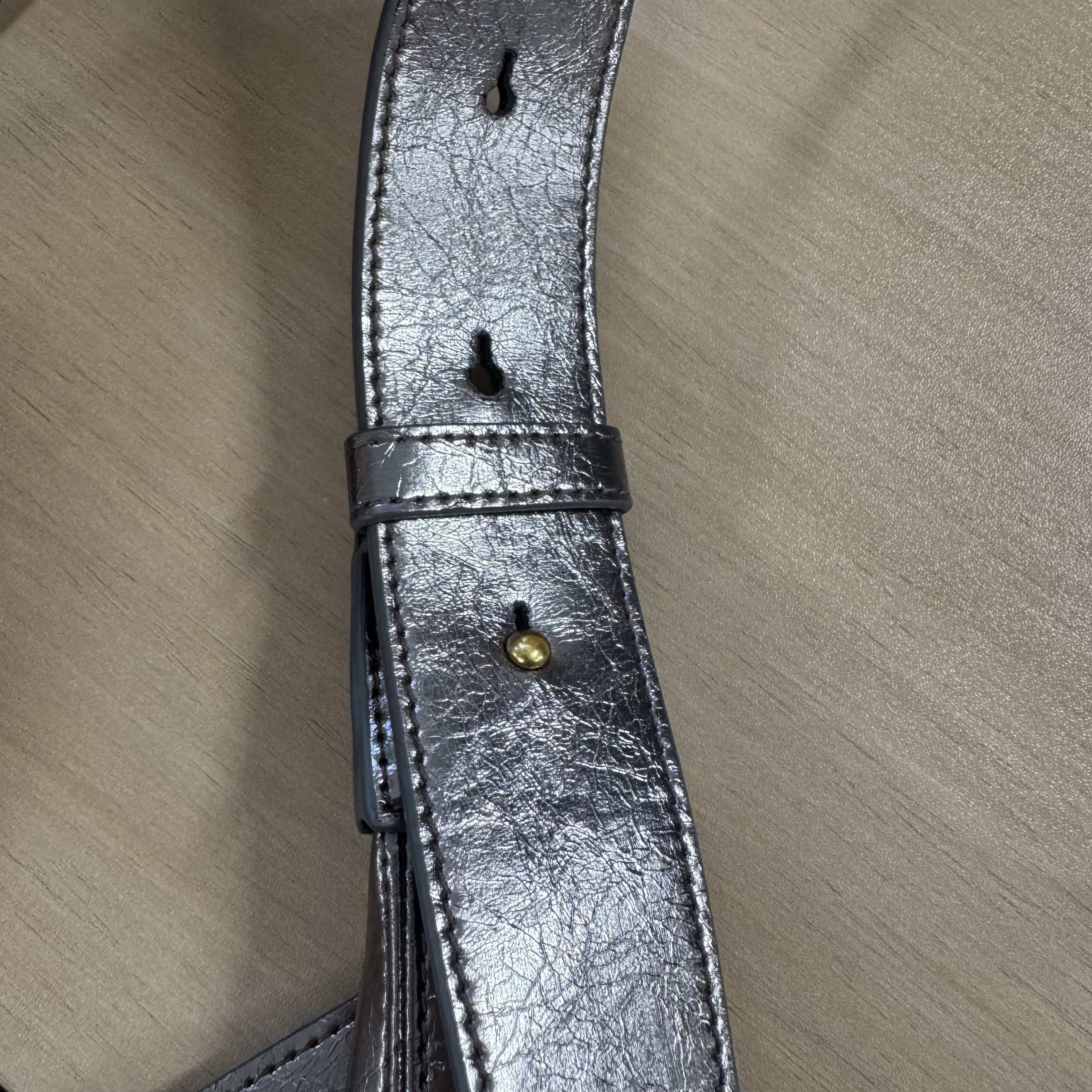 1PM0509-087 (Defect) PÖ&ME PARIS Le Vent Du Voyage - Handbag Argent #2409A2 (EU)