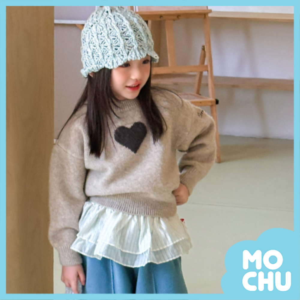 (80cm現貨)單顆愛心針織上衣(二色)