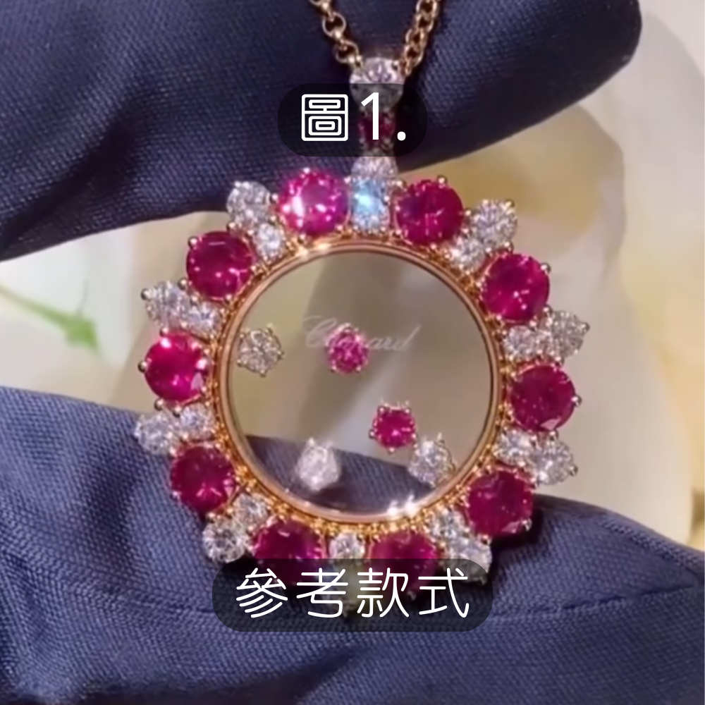 蕭邦同款｜彩寶可開關寶盒｜吊墜