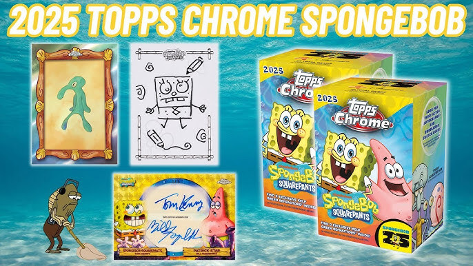 topps chrome spongebob 2025 トリプル　サイン　レア 2025 Topps Chrome SpongeBob - VALUE