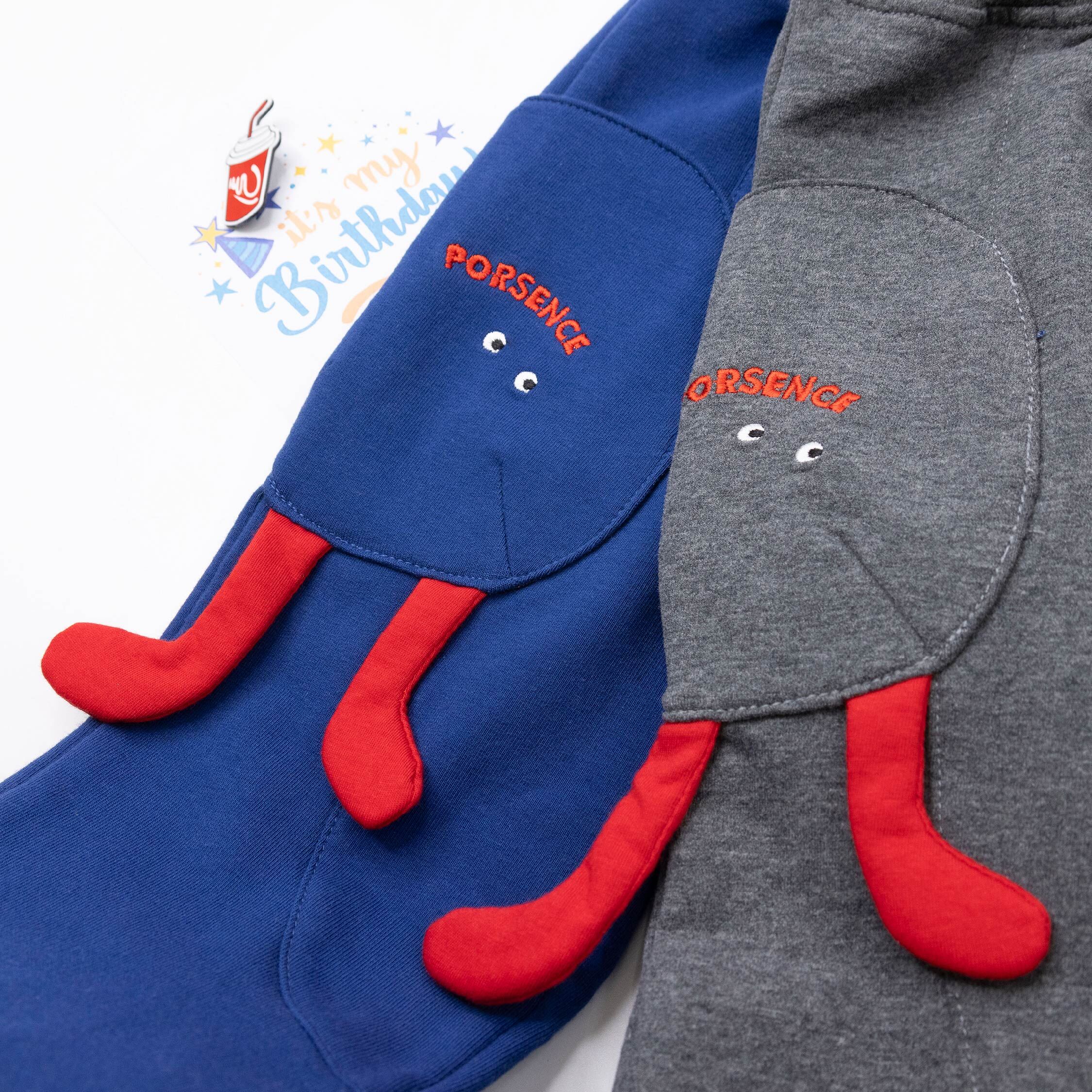 波紳士【22539】逗趣長腳丫口袋設計縮口褲＊二色