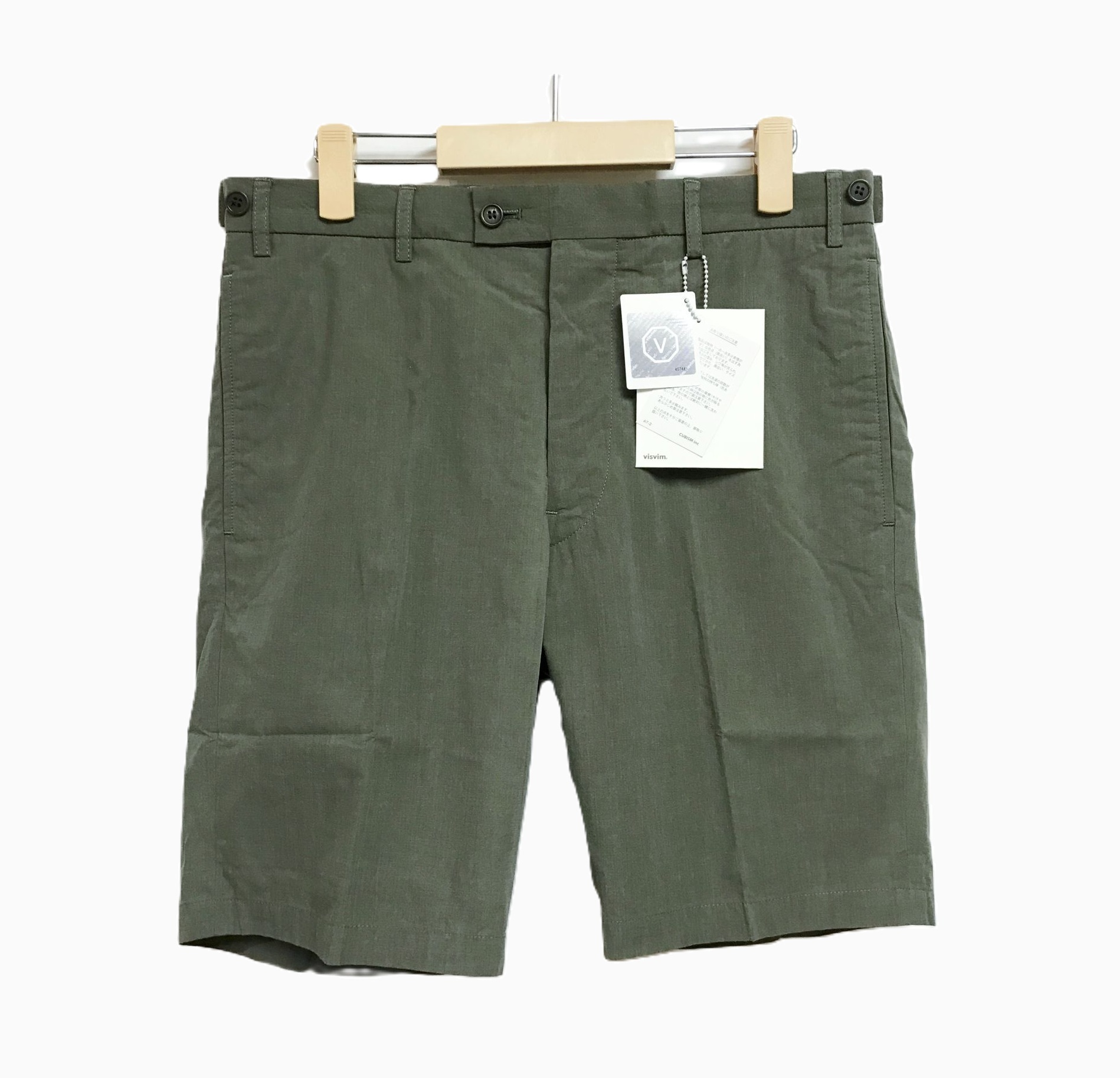 RE-STOCK: VISVIM SLACKS SHORTS - OLIVE PRE ORDER ITEM (預訂中)