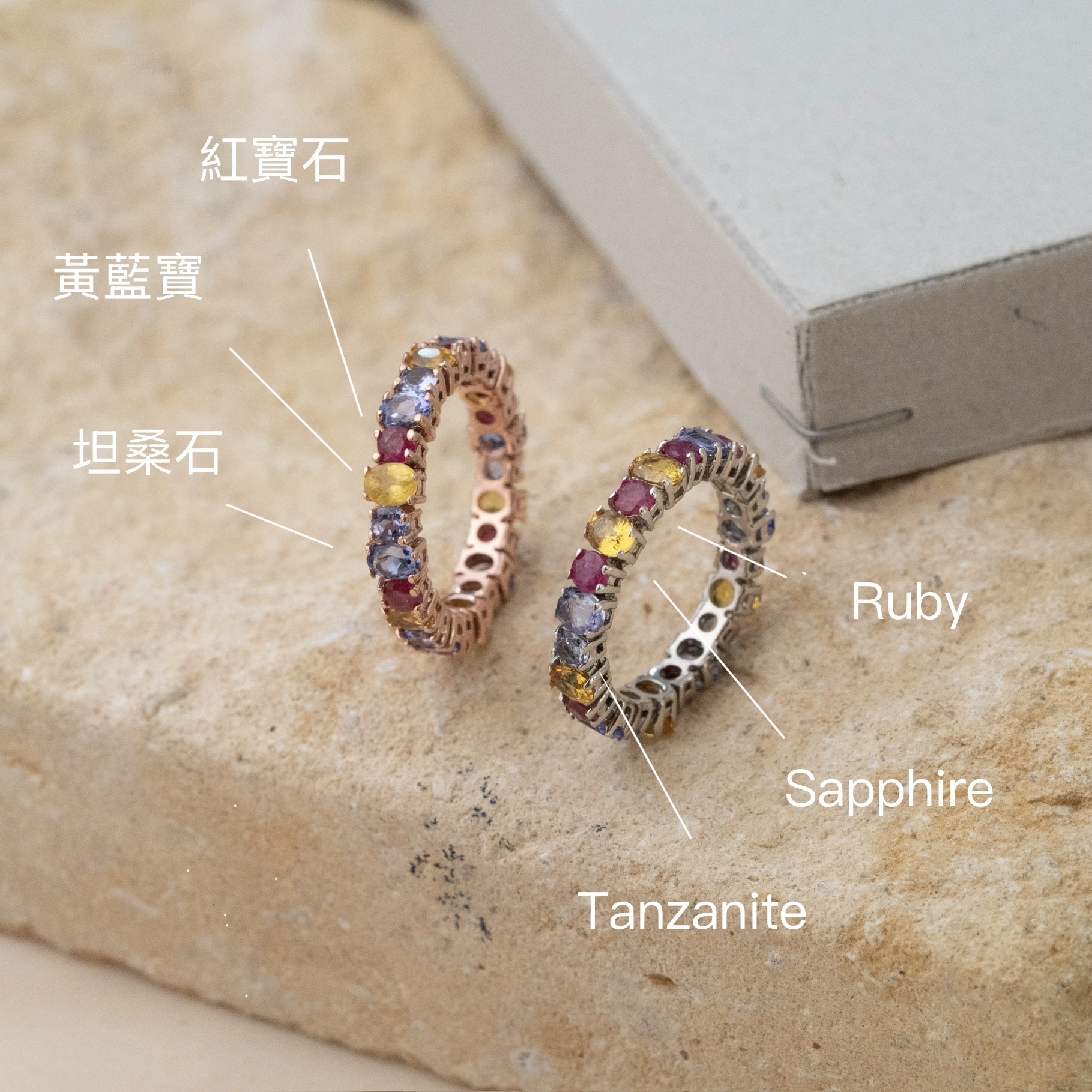 Svr150 (#11-17 坦桑石，紅寶石，黃色藍寶石）