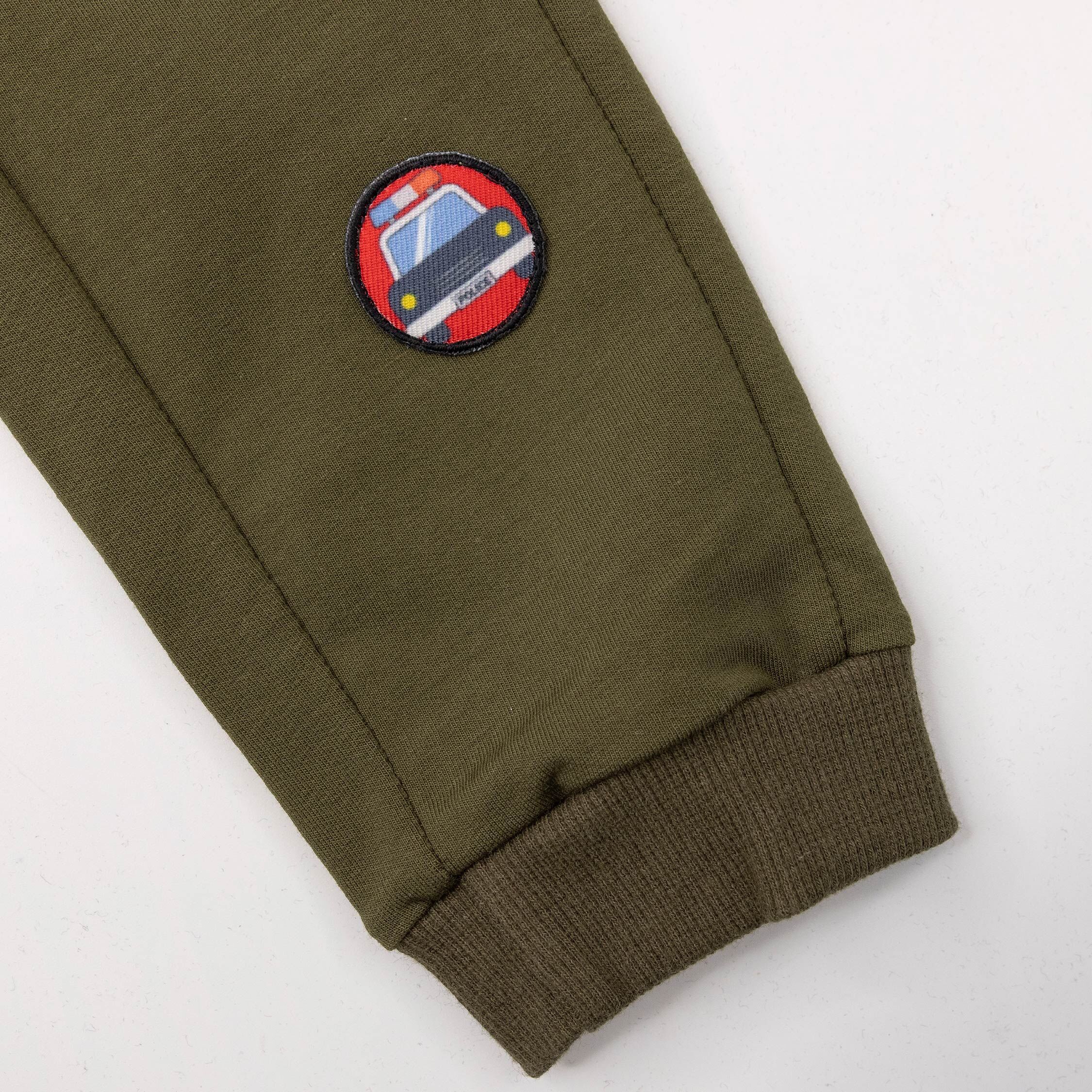 波紳士【22538】警車卡通彩繪布貼縮口褲＊二色