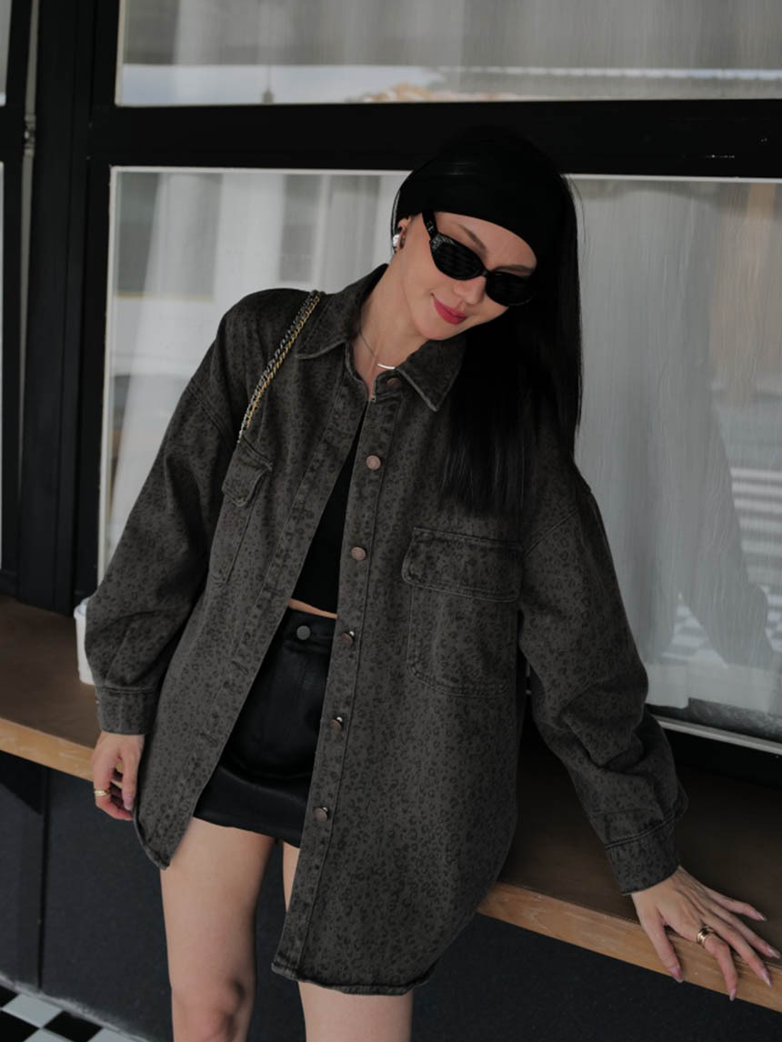 高磅豹紋襯衫*2色