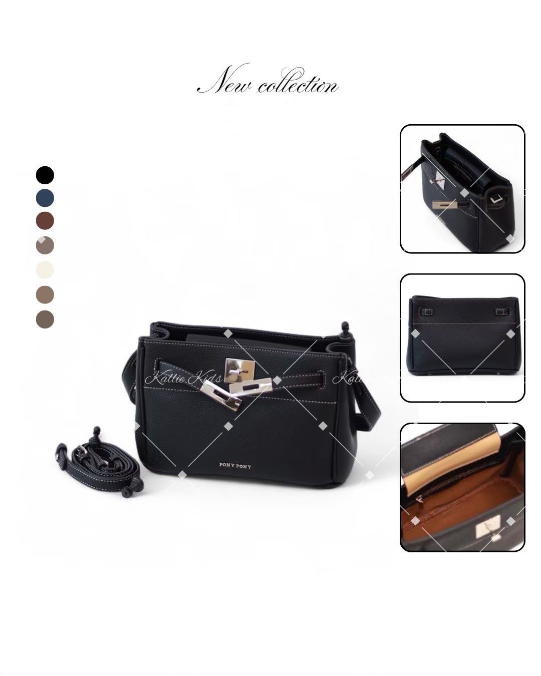 泰國小眾品牌 - HA - RU ( PU ) 明線鈕扣包*不連掛飾