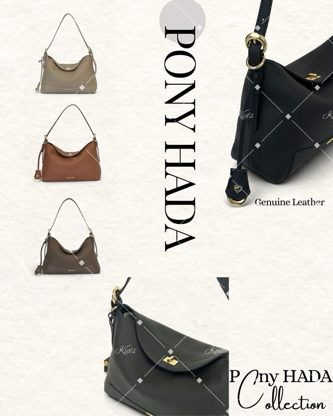 泰國小眾品牌 - HA-DA (PU皮 )皮帶鈕扣包*不連掛飾