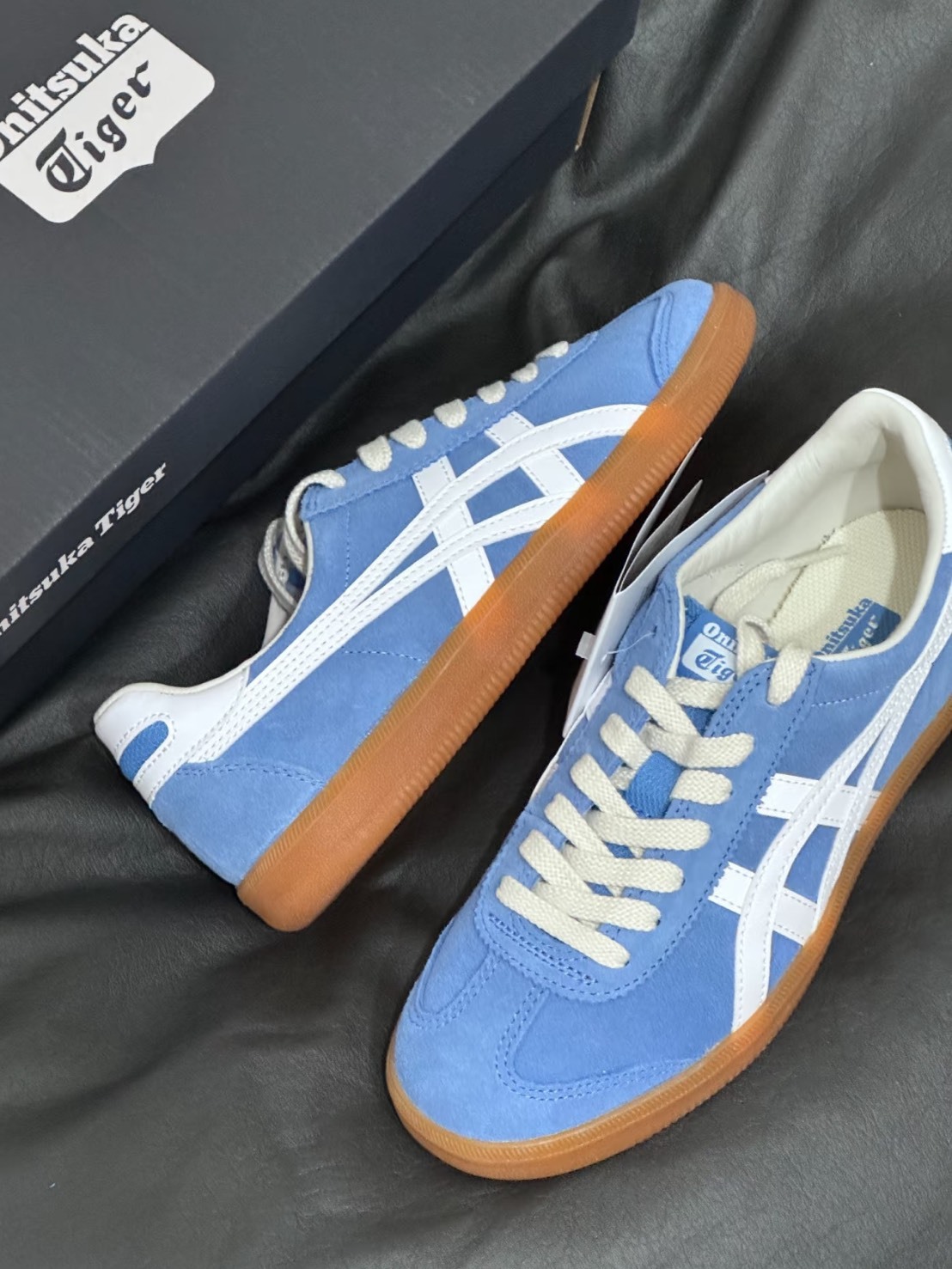 ONITSUKA TIGER 鬼塚虎 TOKUTEN 麂皮 焦糖藍莓
