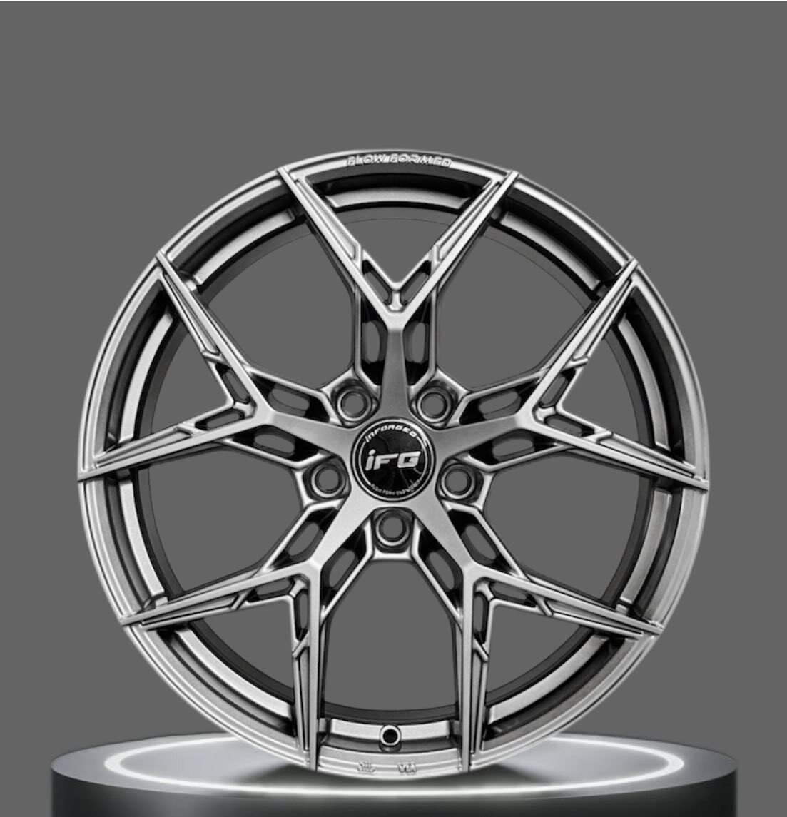 【旋壓輕量鋁圈】PDW 北德文 旋壓鋁圈 ✦ 19吋 ✦電鍍銀✦ 輕量化・強化駕馭 四入組