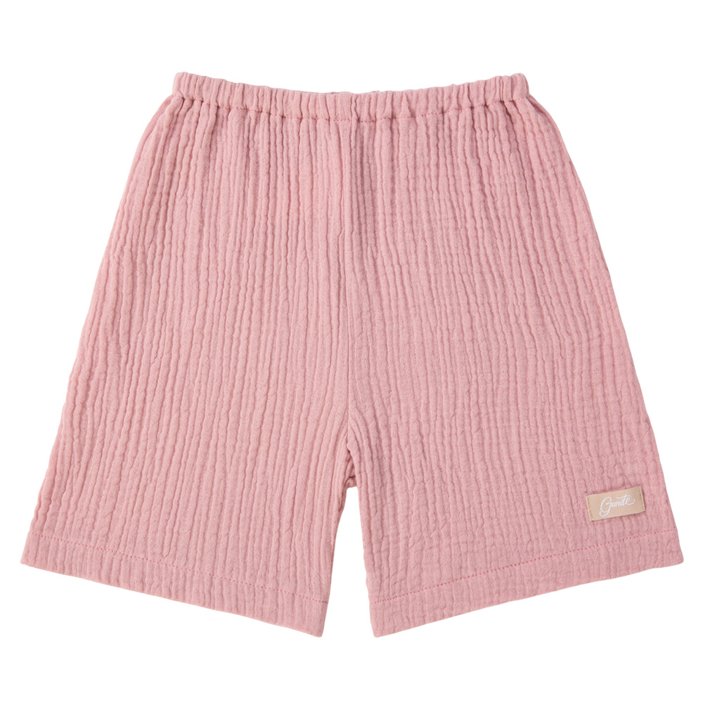 gunite極致棉柔美系列-成長型紗布褲｜透氣快乾｜S-M號(3M~5Y ) ｜品味藕