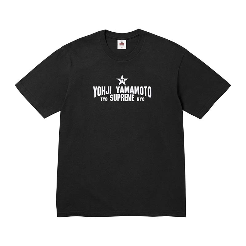 Supreme Y’s Star Tee 聯名 山本耀司 短袖 黑色 FW25T3-BK [台灣現貨]