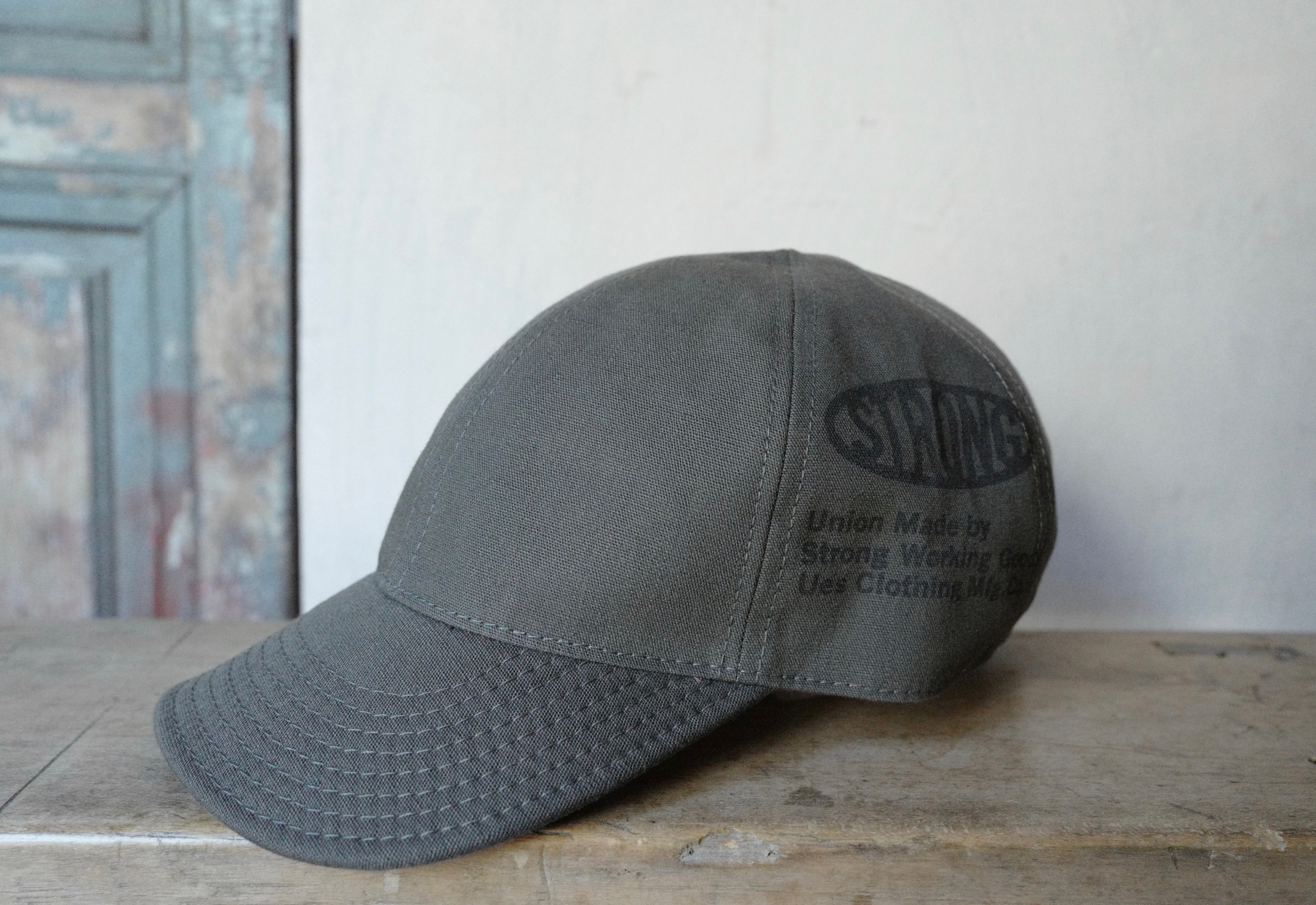 UES Printed Baseball Cap / STRONG Olive