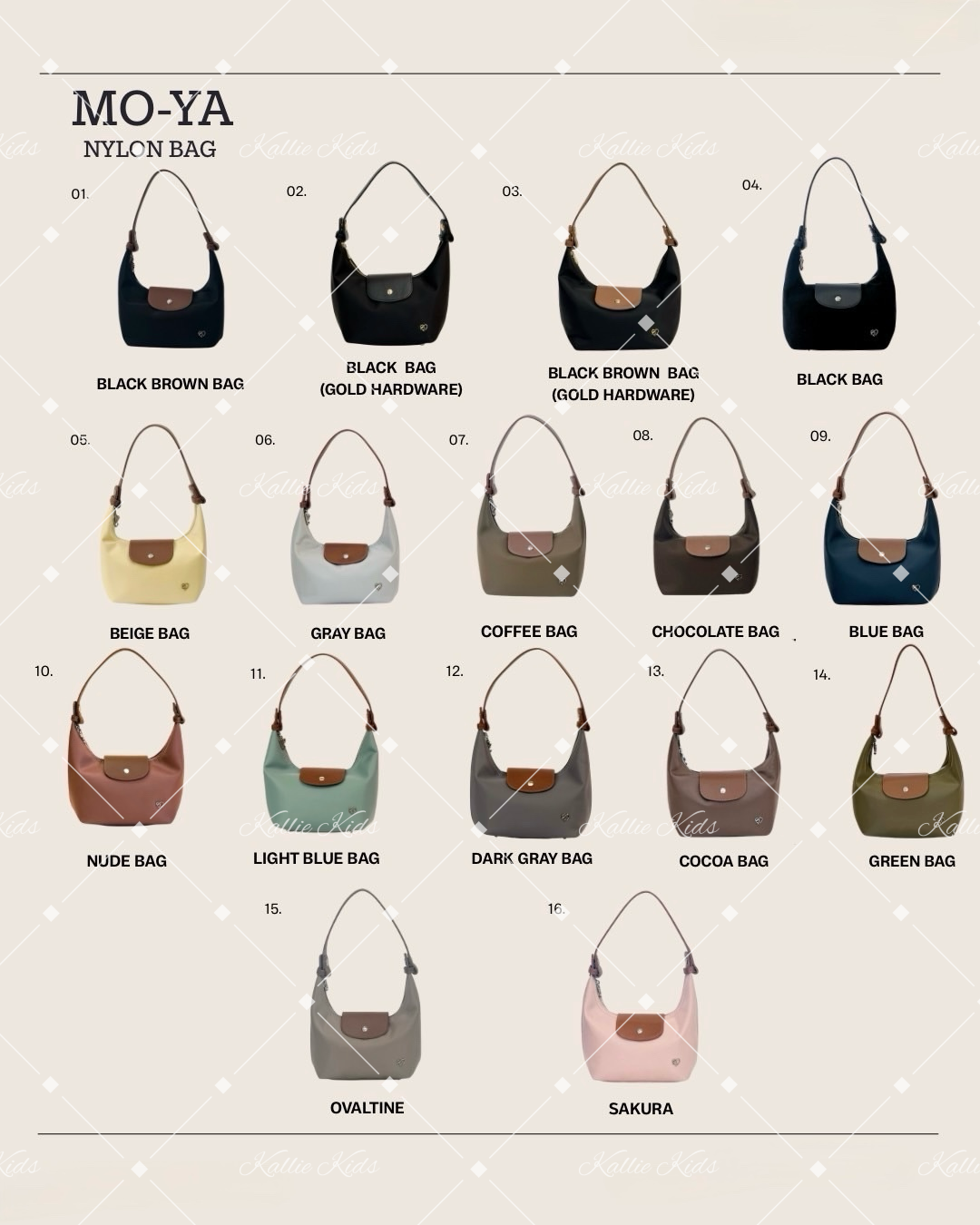 泰國小眾品牌 -  MO-YA（ 尼龍 ）皮帶小餃子包*不連掛飾