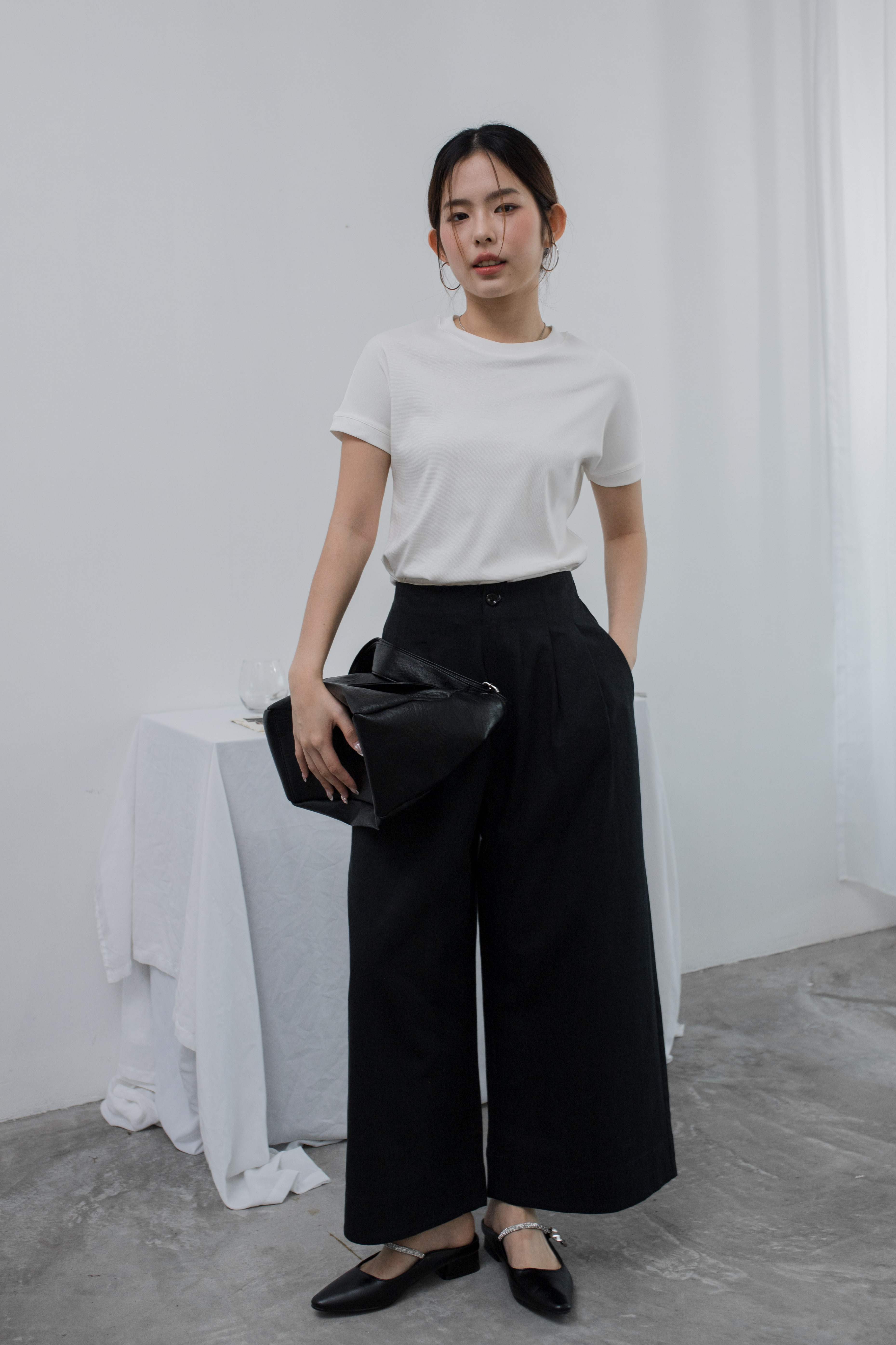 Thire Dropshoulder Tee in White -2515TSWHI