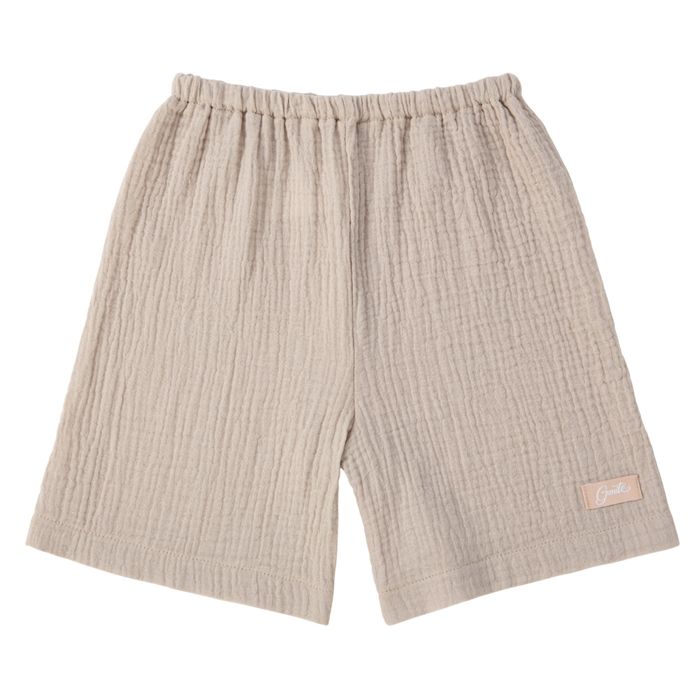 gunite極致棉柔美系列-成長型紗布褲｜透氣快乾｜S-M號(3M~5Y ) ｜品味灰