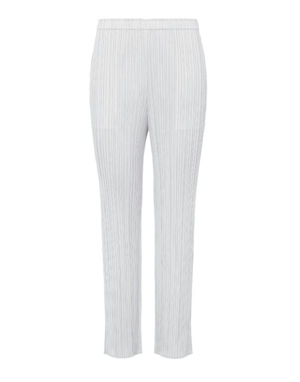 [現貨優惠] PLEATS PLEASE ISSEY MIYAKE BASICS 經典褶皺直筒褲 淺灰2號