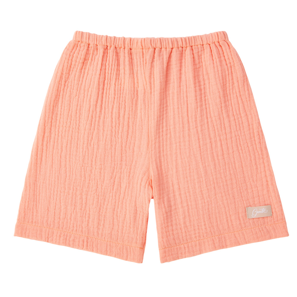 gunite極致棉柔美系列-成長型紗布褲｜透氣快乾｜S-M號(3M~5Y ) ｜質感粉膚