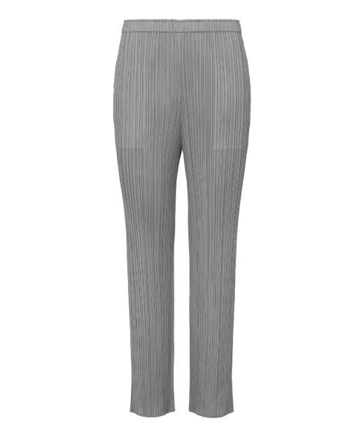 [現貨優惠] PLEATS PLEASE ISSEY MIYAKE BASICS 經典褶皺直筒褲 淺灰2號