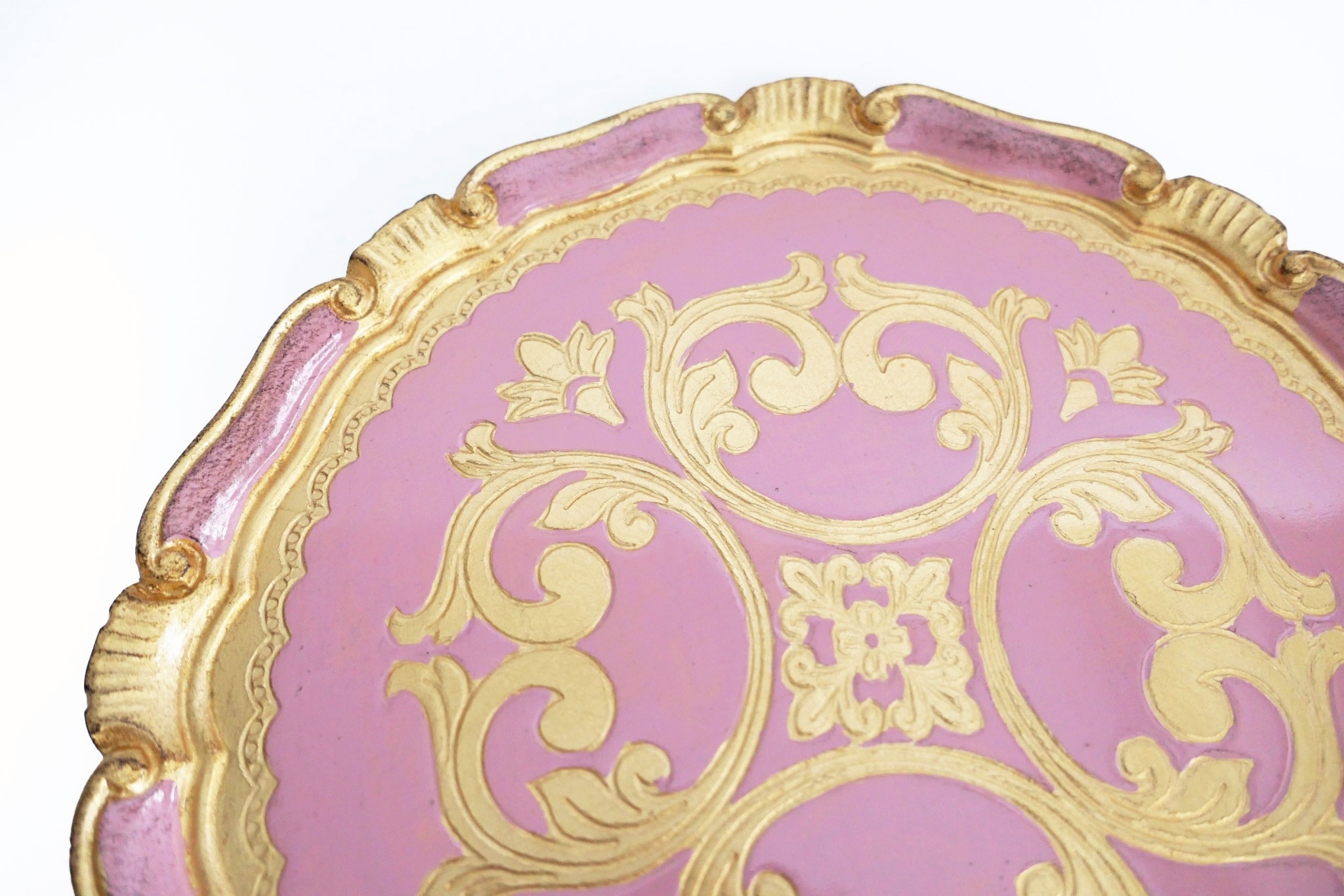 L&M FLORENCE ART｜Florentine Charger-Light Pink