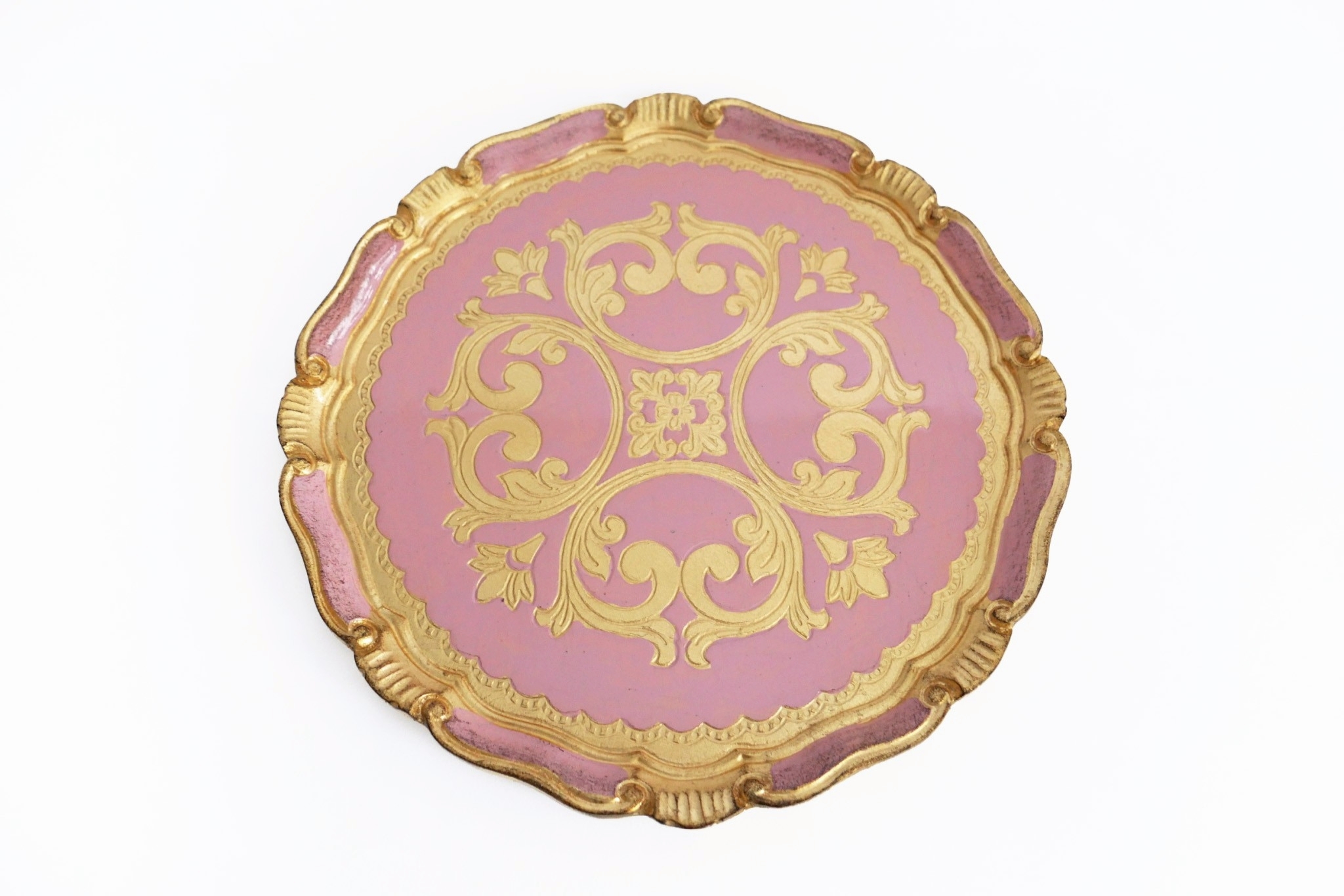 L&M FLORENCE ART｜Florentine Charger-Light Pink