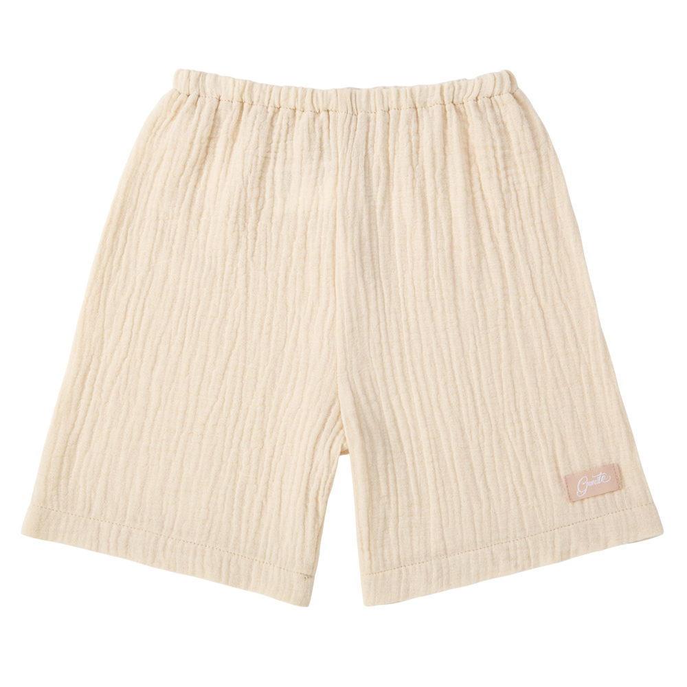 gunite極致棉柔美系列-成長型紗布褲｜透氣快乾｜S-M號(3M~5Y ) ｜品味米