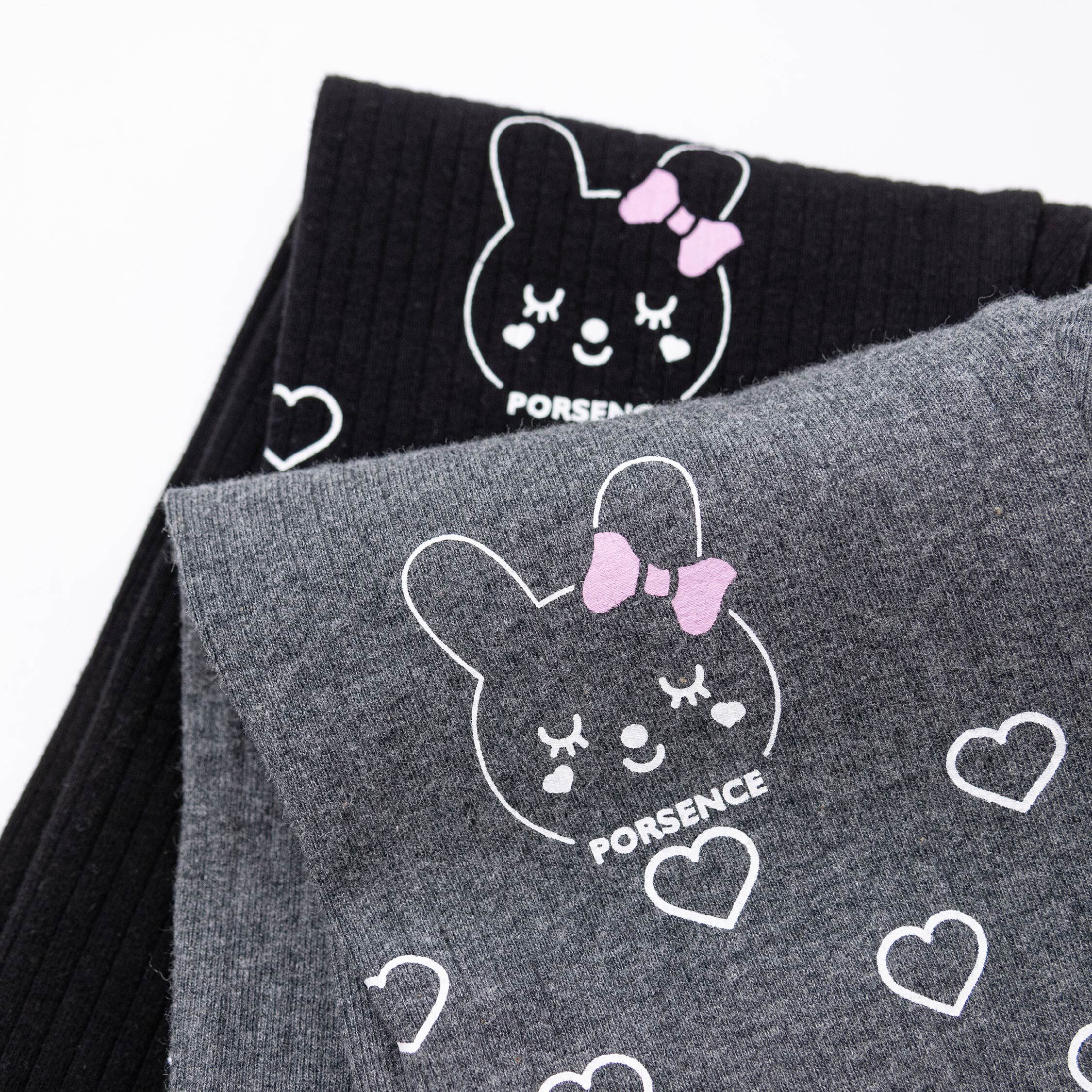 波紳士【22543】甜甜兔兔愛心坑條紋長褲＊二色