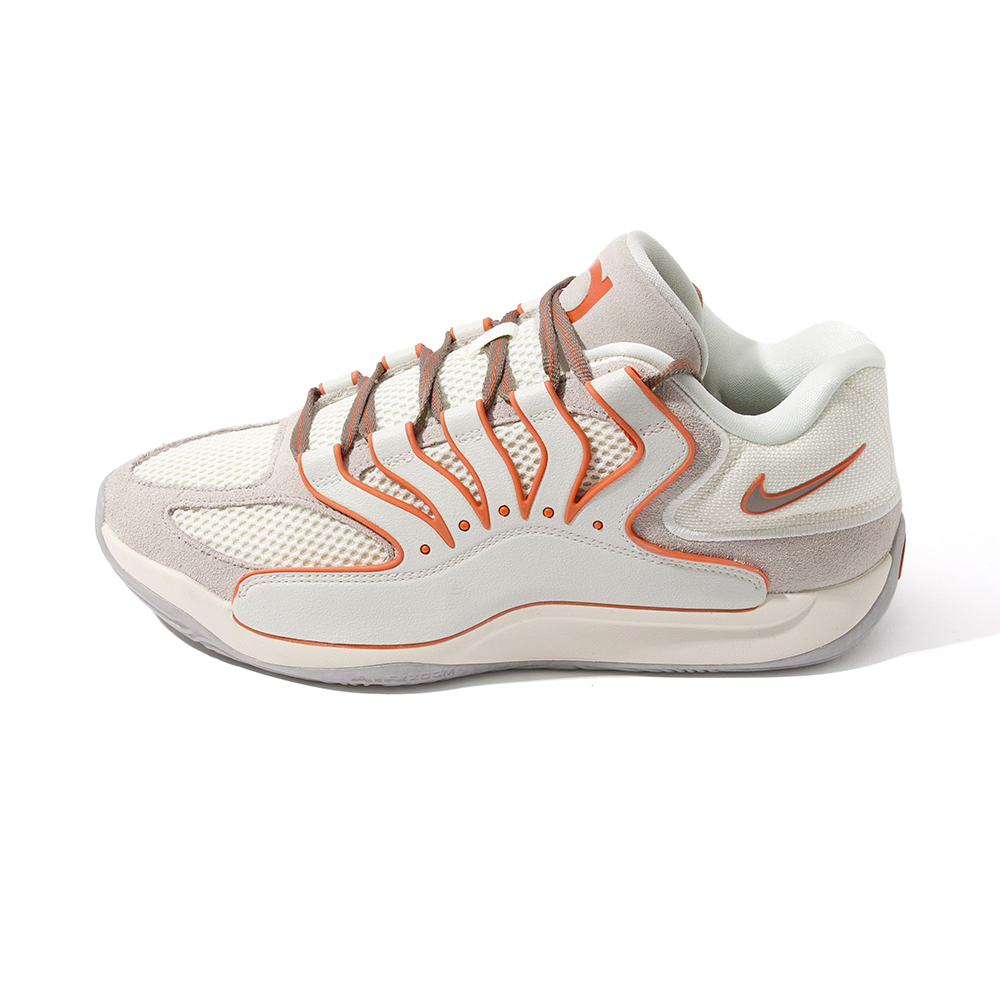 Nike KD18 EP 男鞋 米白橘色 運動 杜蘭特 緩震 氣墊 支撐 包覆 籃球鞋 HV1991-003
