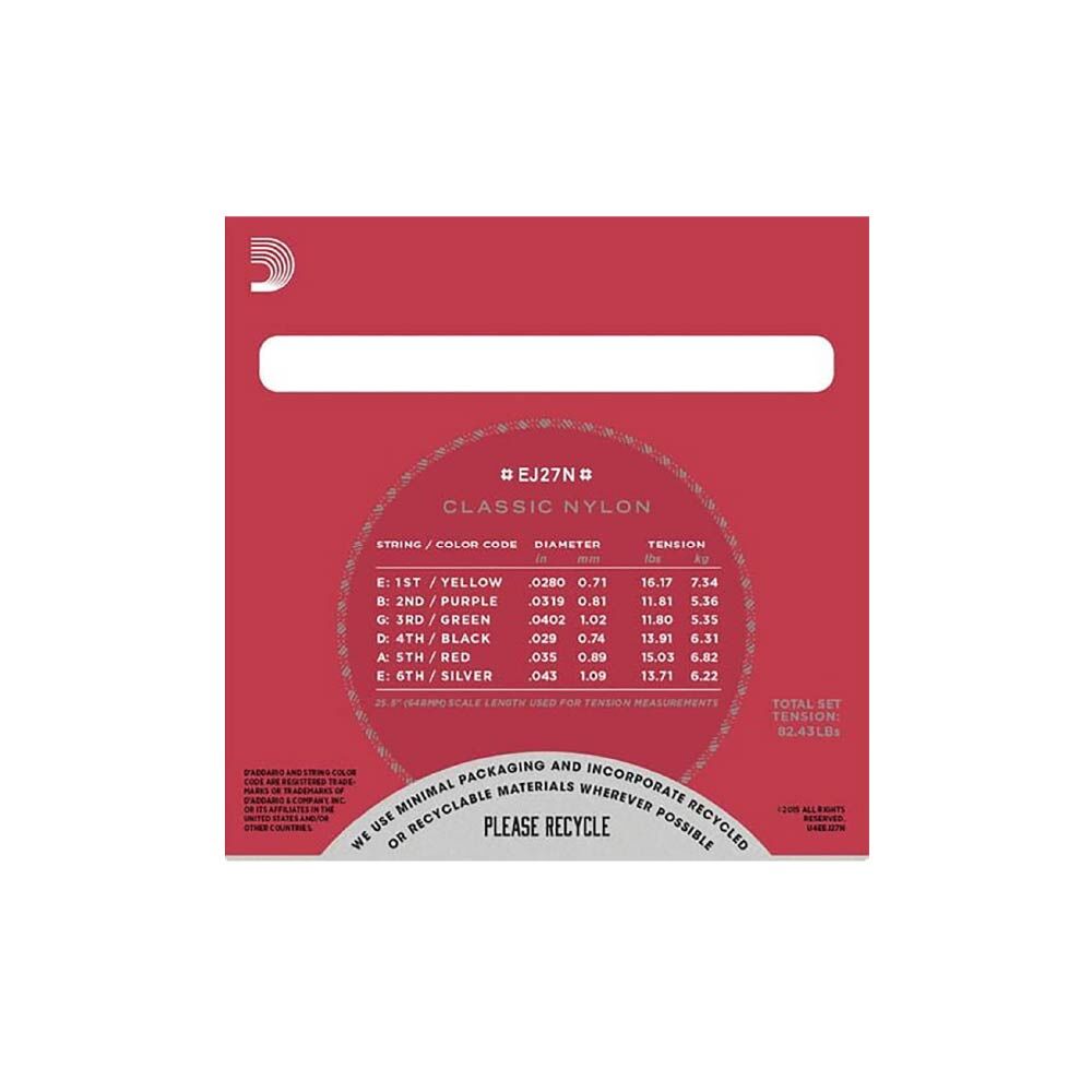 D'Addario Daddario / EJ27N 古典尼龍吉他弦 第 4 張圖片｜三峽配件 / 週邊