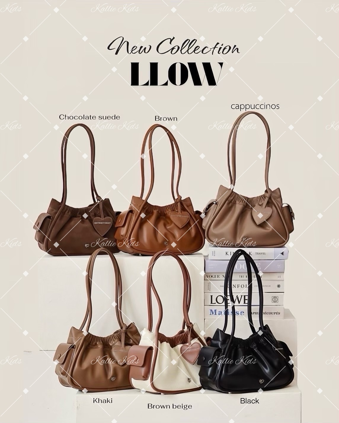 泰國小眾品牌 - LL - OW (PU）長柄束口包*不連掛飾