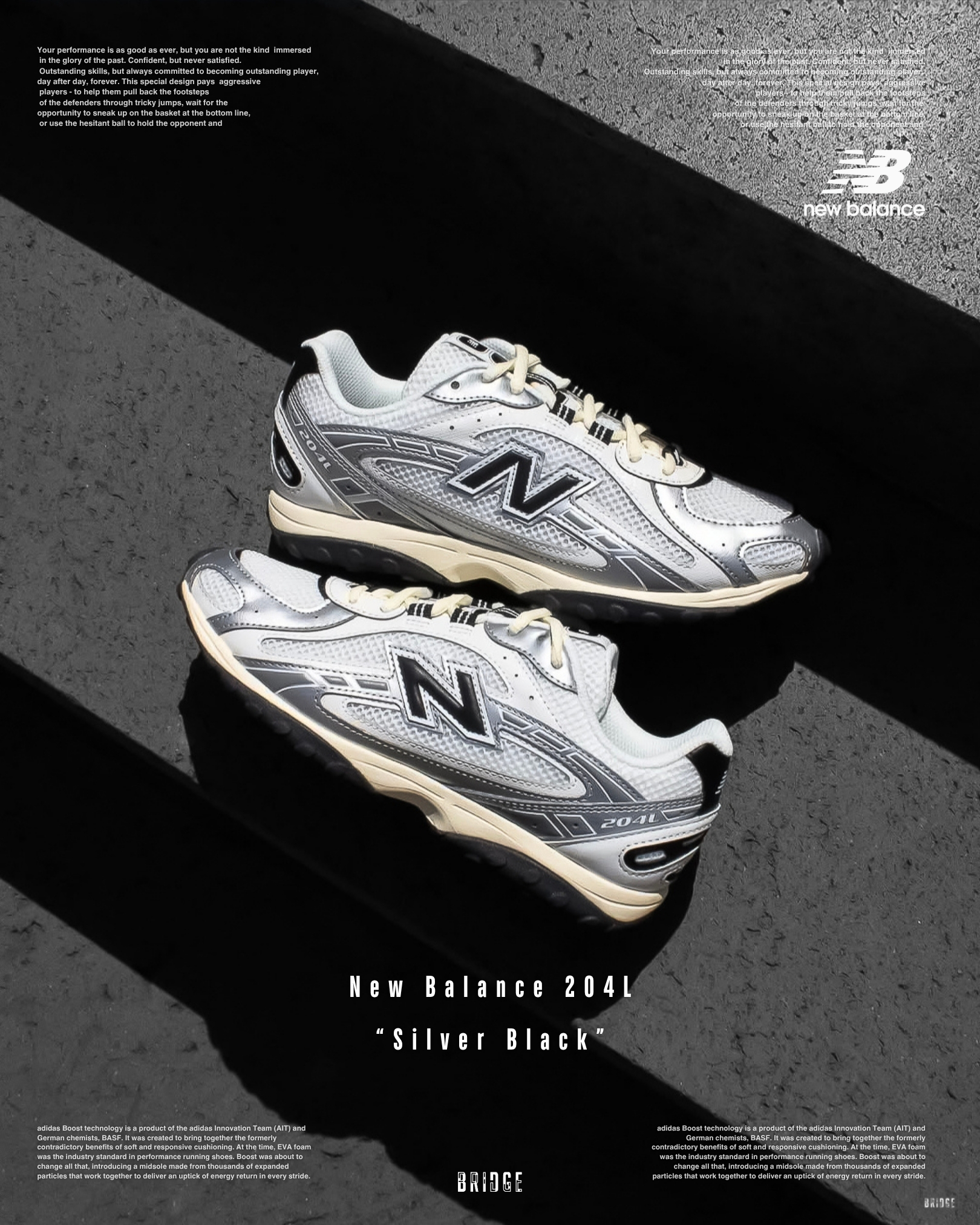 『張員瑛同款 婆爆❗️』New Balance 204L “Silver Black” U204LSWD