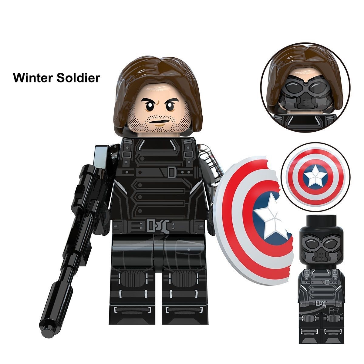 Winter Soldier Custom Minifigures Fit Lego TV6216 TV1139