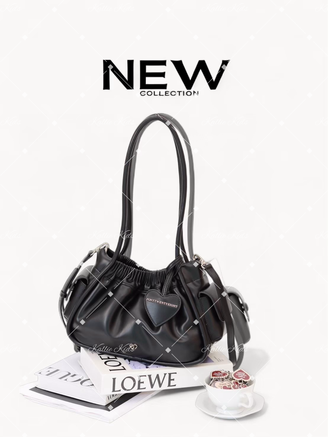 泰國小眾品牌 - LL - OW (PU）長柄束口包*不連掛飾