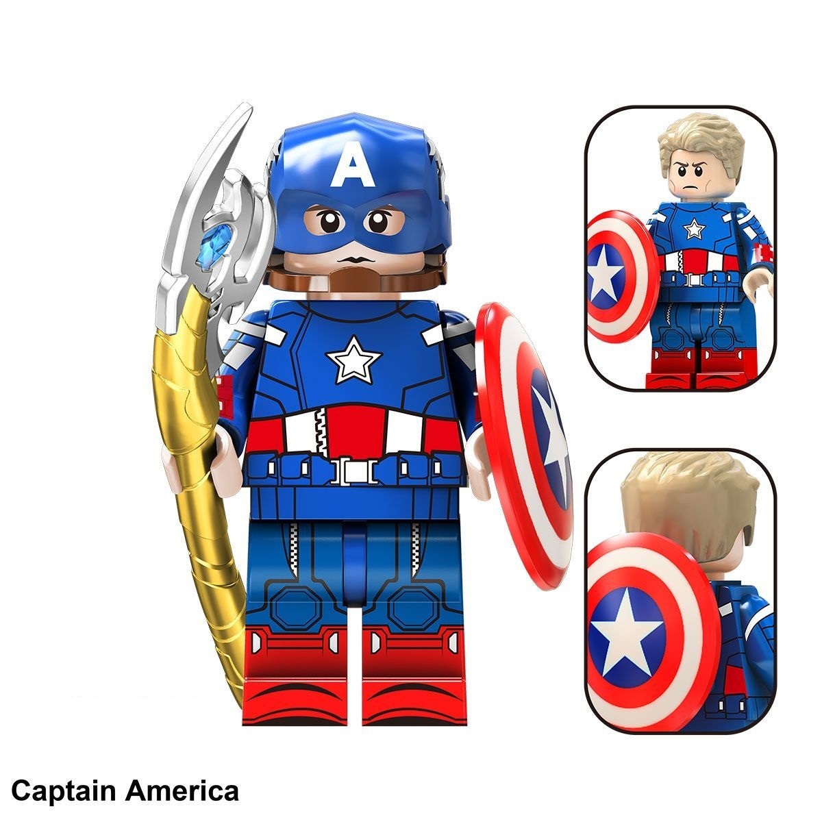 Captain America Custom Minifigures Fit Lego TV6216 TV1140