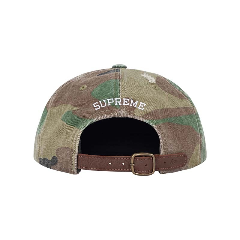 Supreme Heavy Chino 6-Panel 做舊 六片帽 迷彩 FW25H9-WO [台灣現貨]