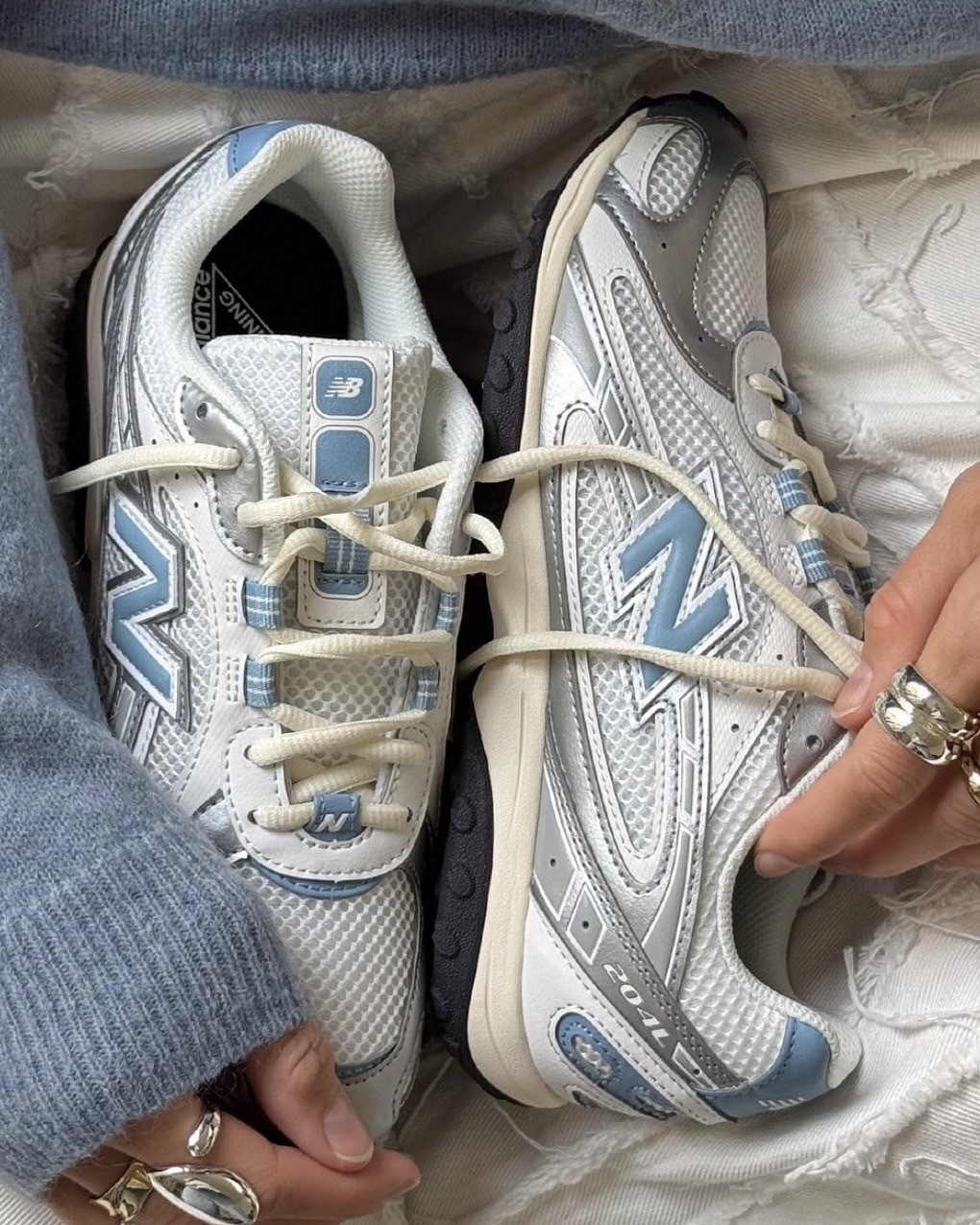 New Balance NB 204L 網眼 透氣 復古 麂皮 薄底 銀藍